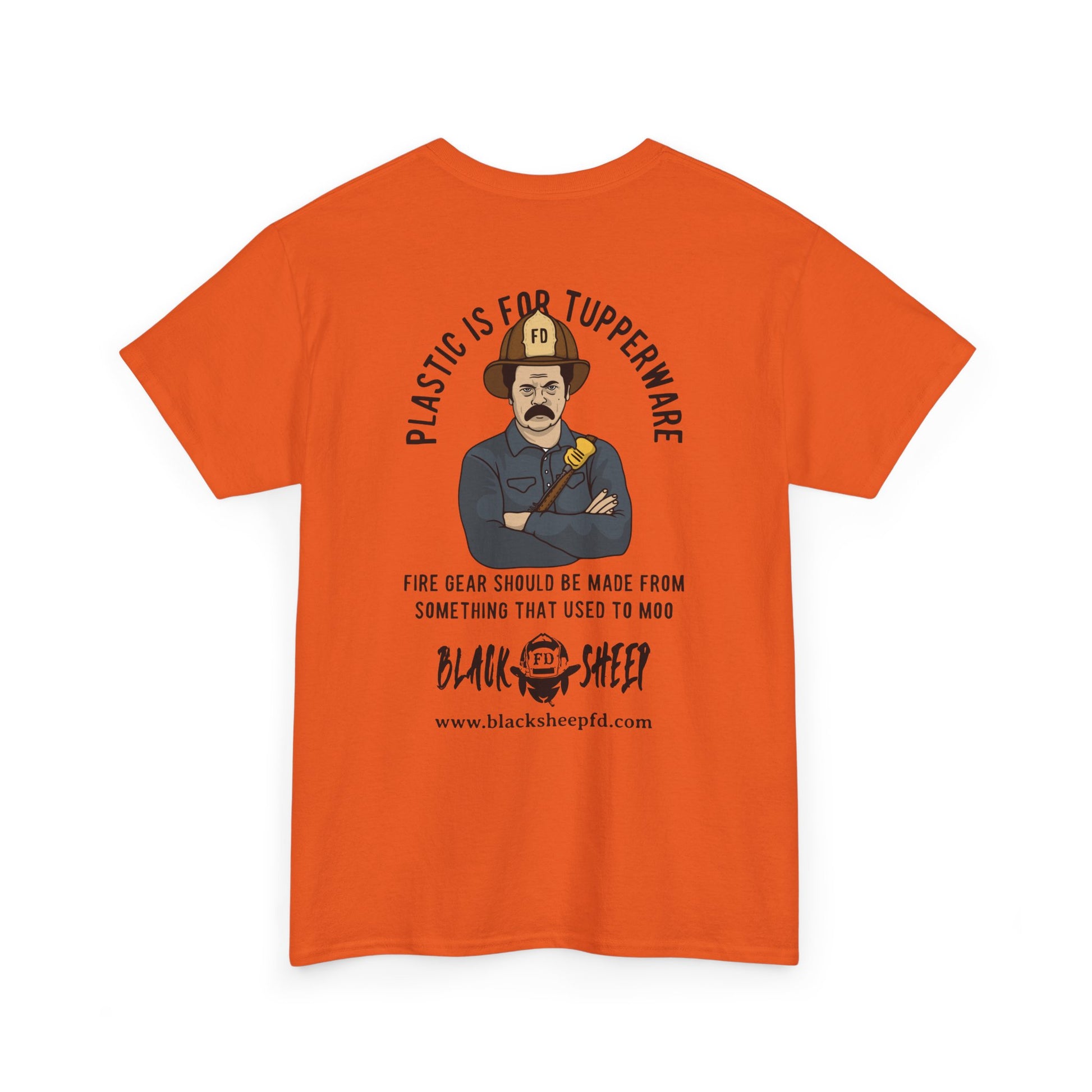 Black Sheep "Plastic Is For Tupperware" Heavy Tee