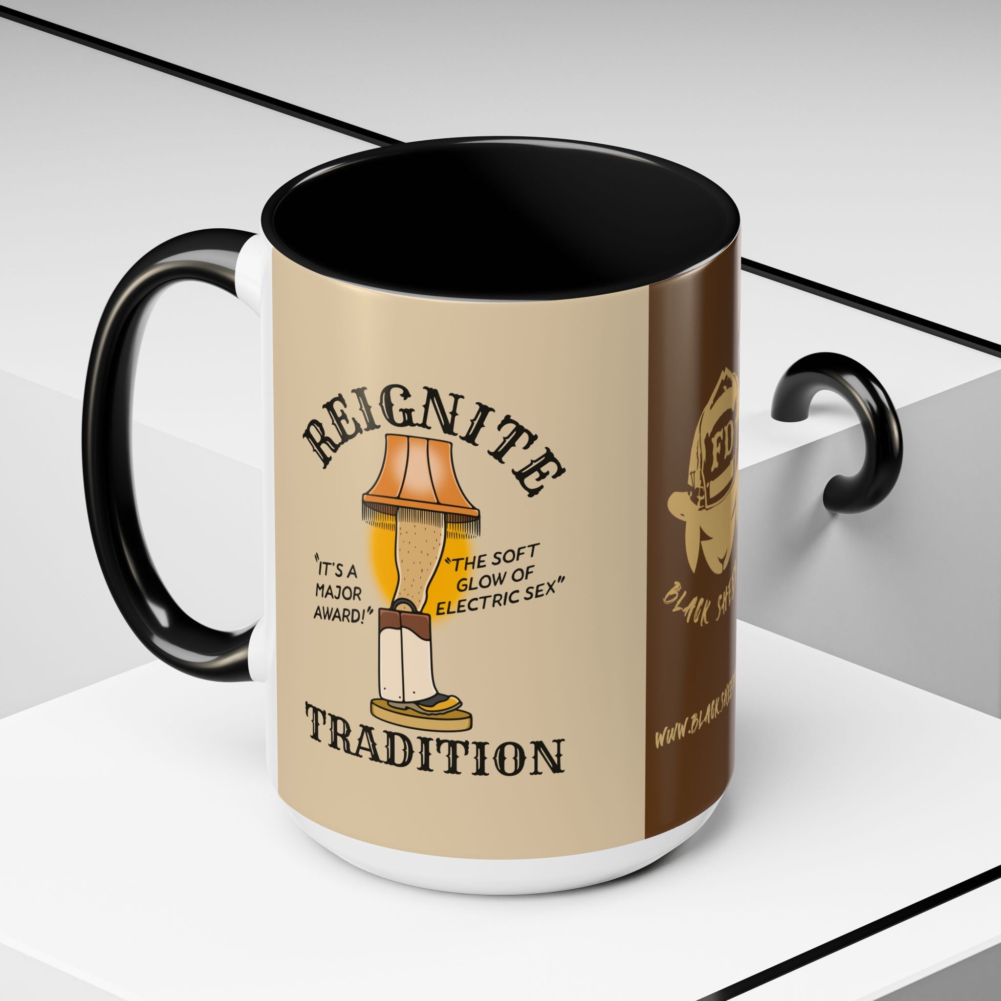 Christmas Lamp Coffee Mug - Reignite Tradition Design