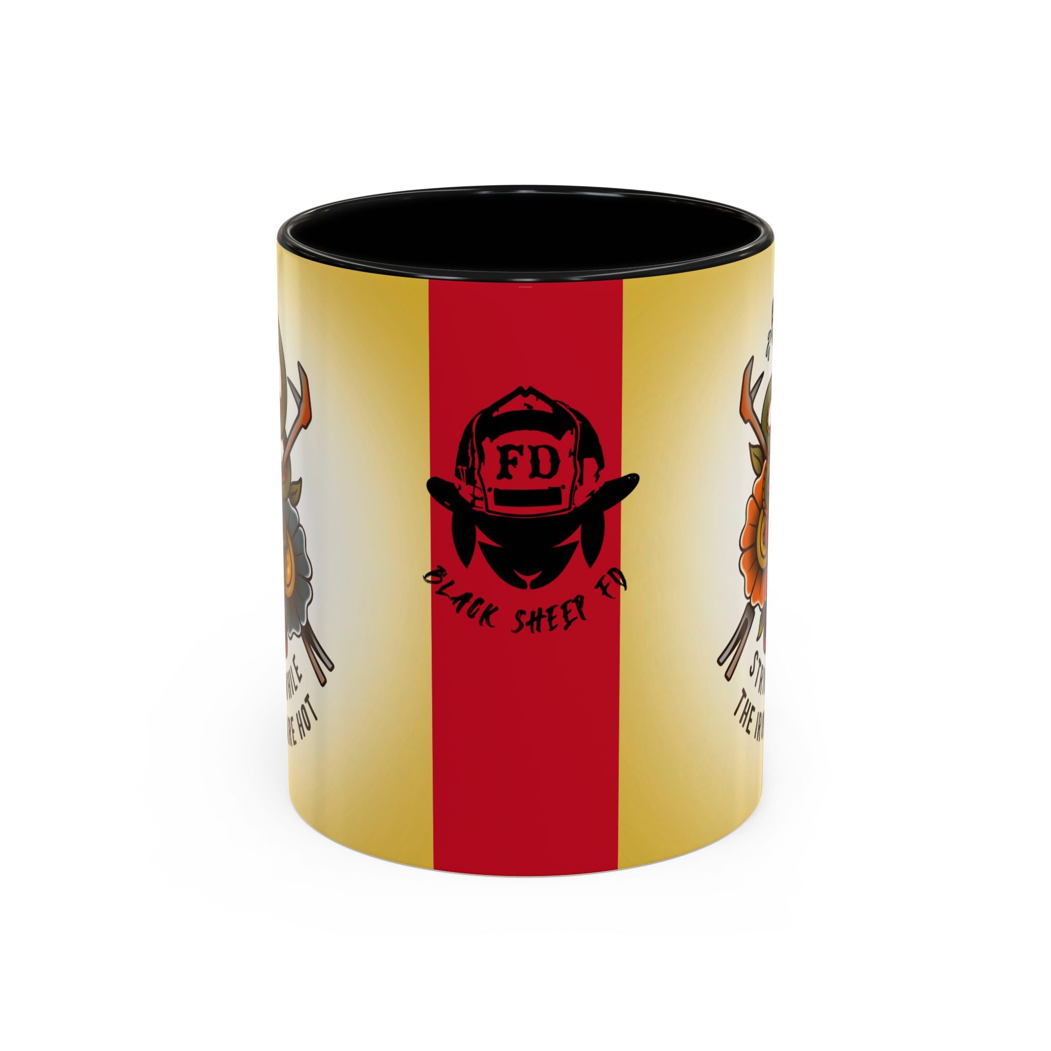 Black Sheep "Strike While The Irons Are Hot" Premo Artwork Coffee Mug (Brown/Black Accents)