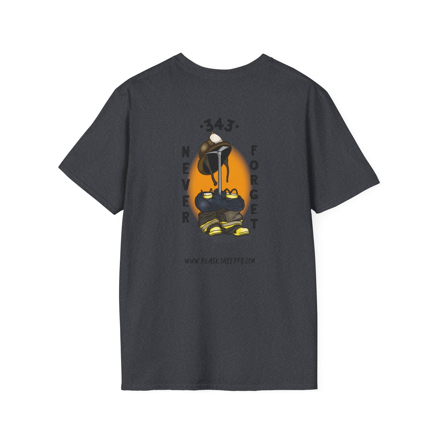 343 Never Forget Memorial Graphic Tee