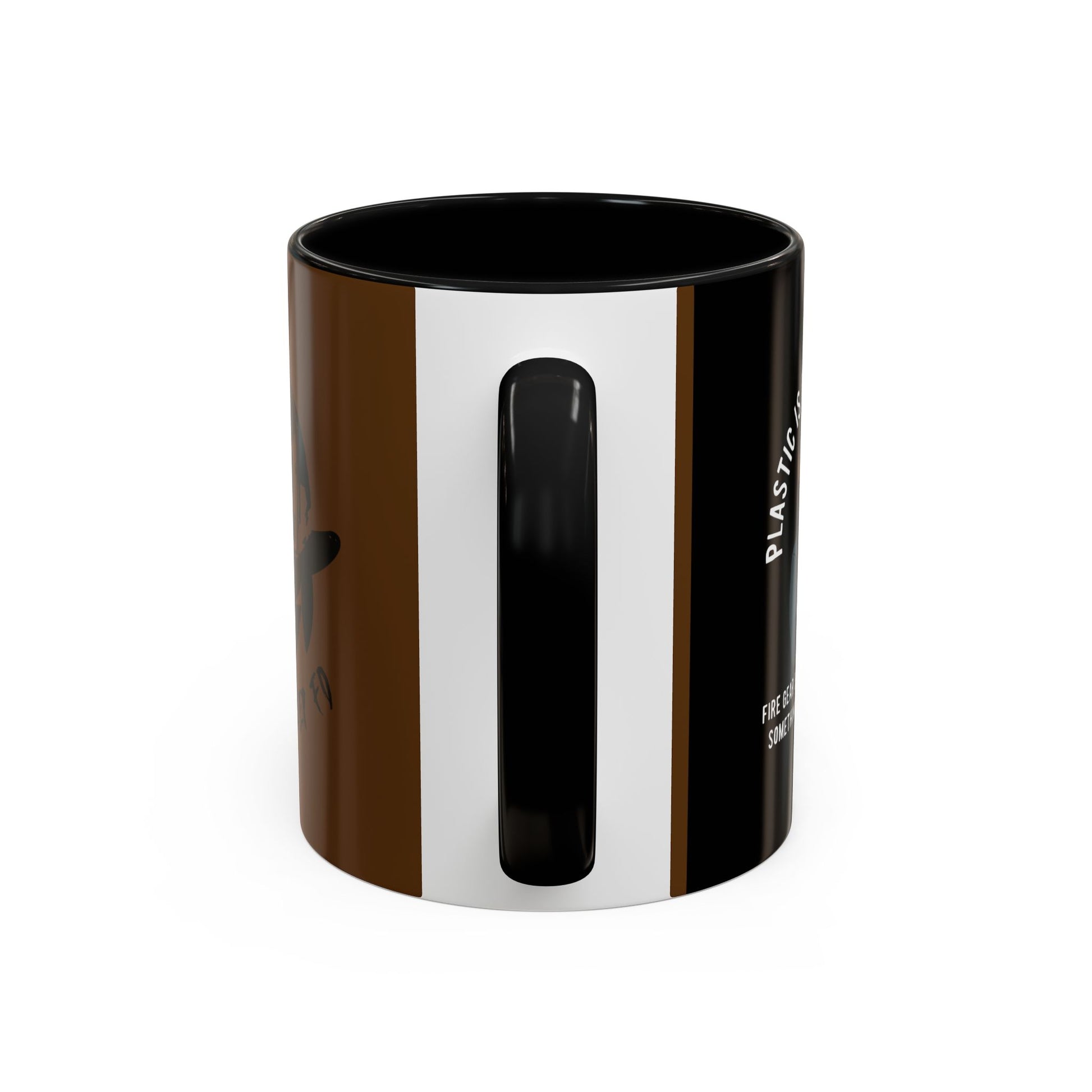 Black Sheep "Plastic Is For Tupperware" Premo Artwork Coffee Mug (Brown/Black Accents)