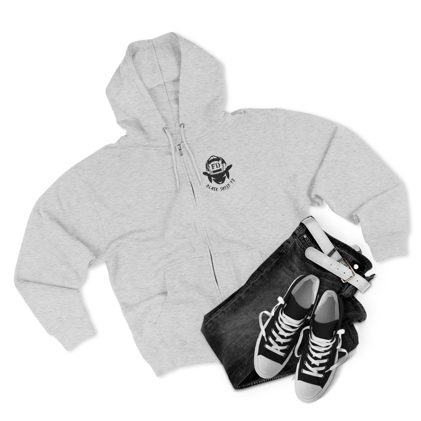 "Plastic is For Tupperware" Black Sheep FD Full Zip Hoodie