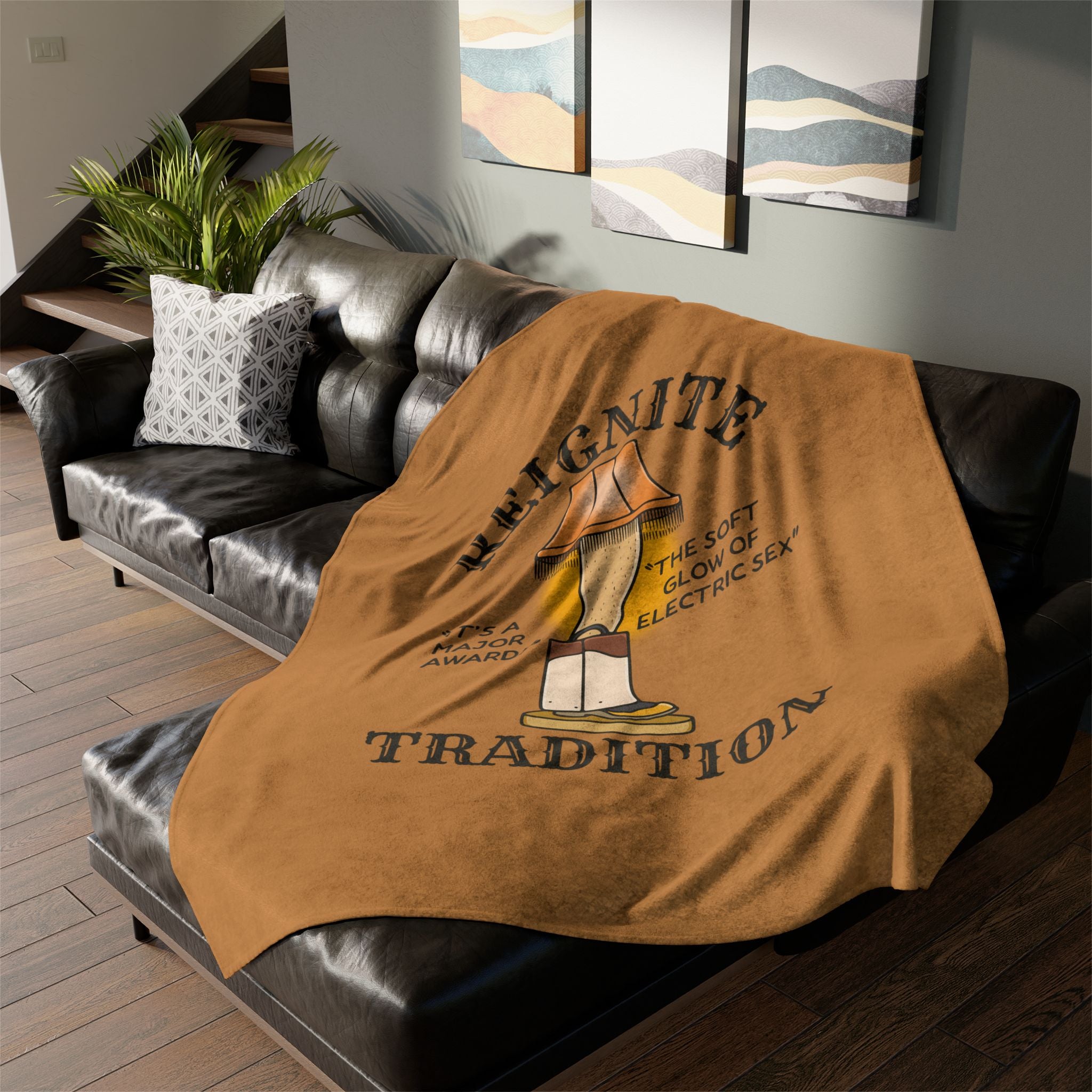 'Reignite Tradition' Christmas Story Leg Lamp Design