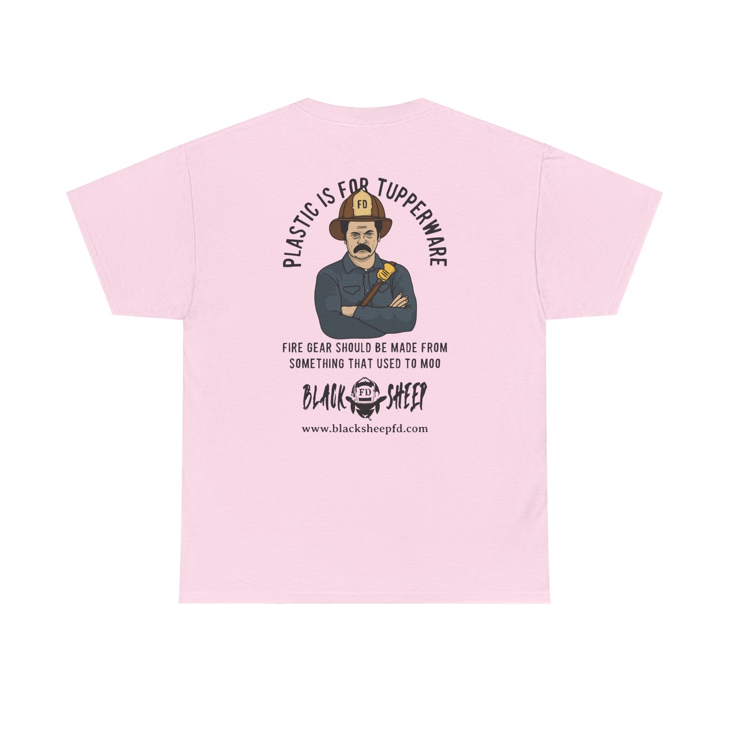 Black Sheep "Plastic Is For Tupperware" Heavy Tee