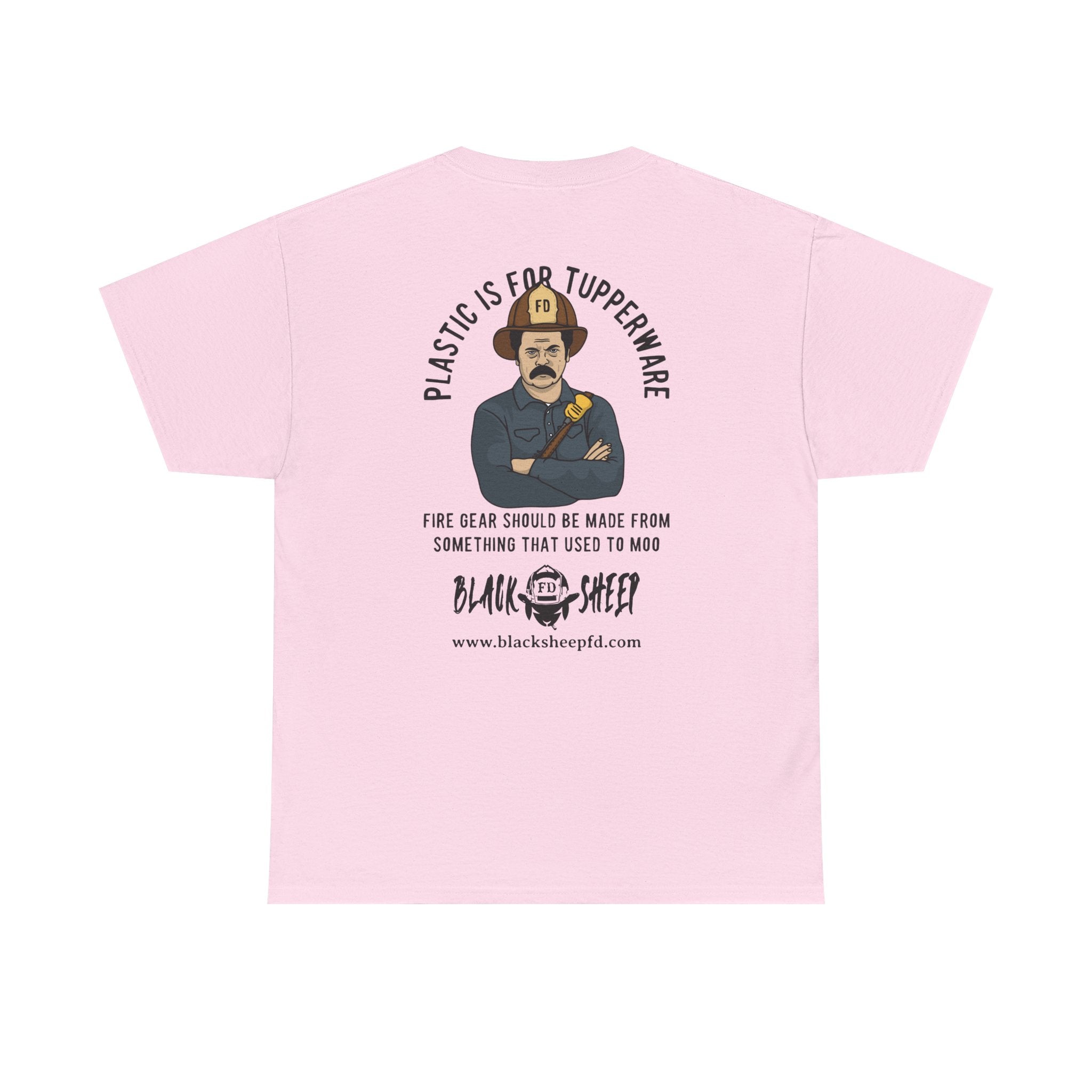 Black Sheep "Plastic Is For Tupperware" Heavy Tee