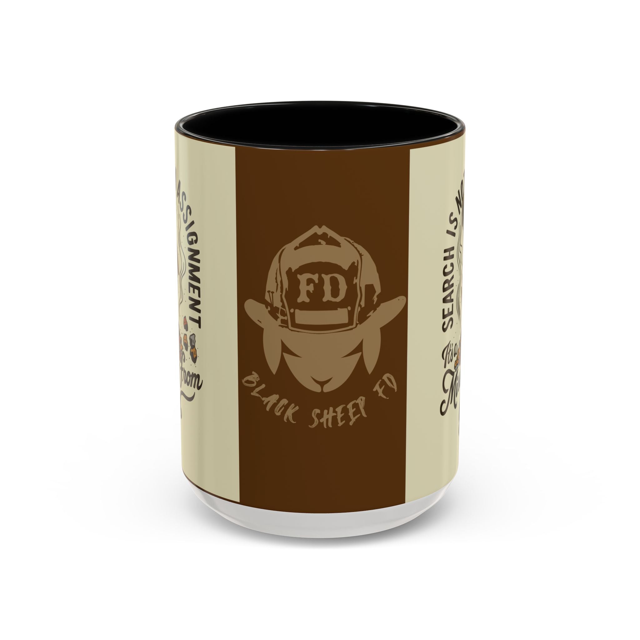 Black Sheep "More Than Just an Assignment" Premo Artwork Coffee Mug (Brown/Black Accents)