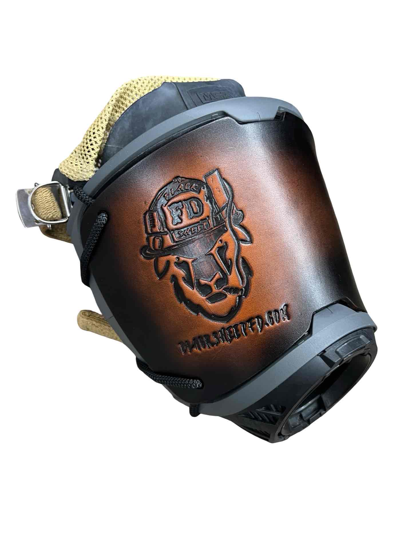 G1 SCBA Lens Shield - Black Sheep FD Brand Stamped