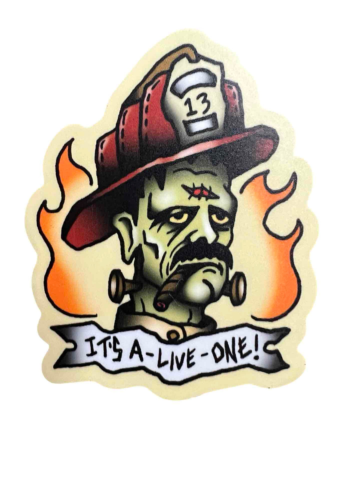 It's a Live One Frankie Sticker
