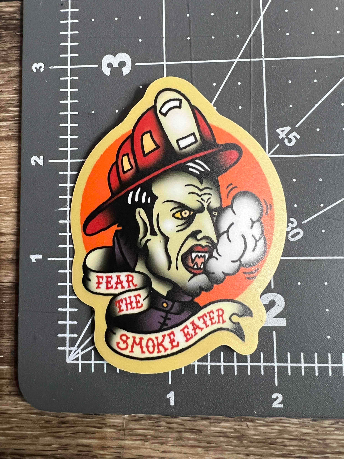 Fear the Smoke Eater Dracula Sticker