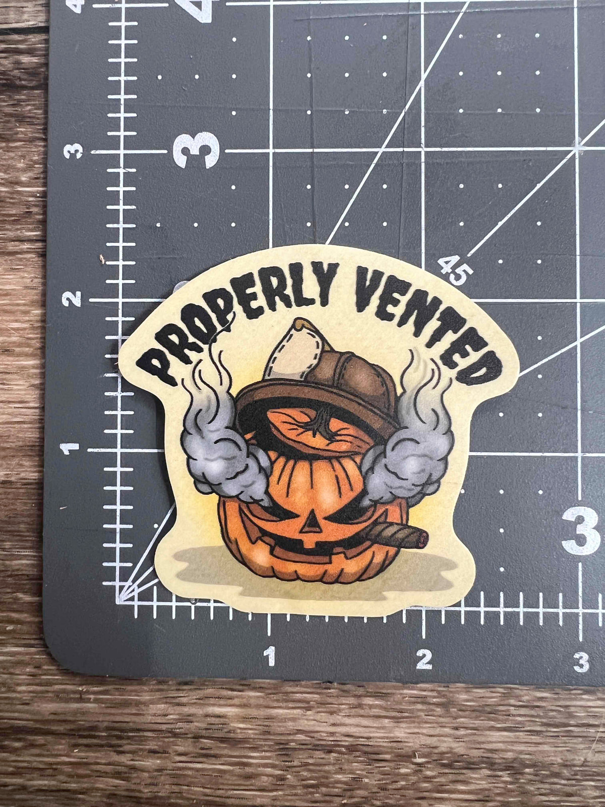 Properly Vented Sticker