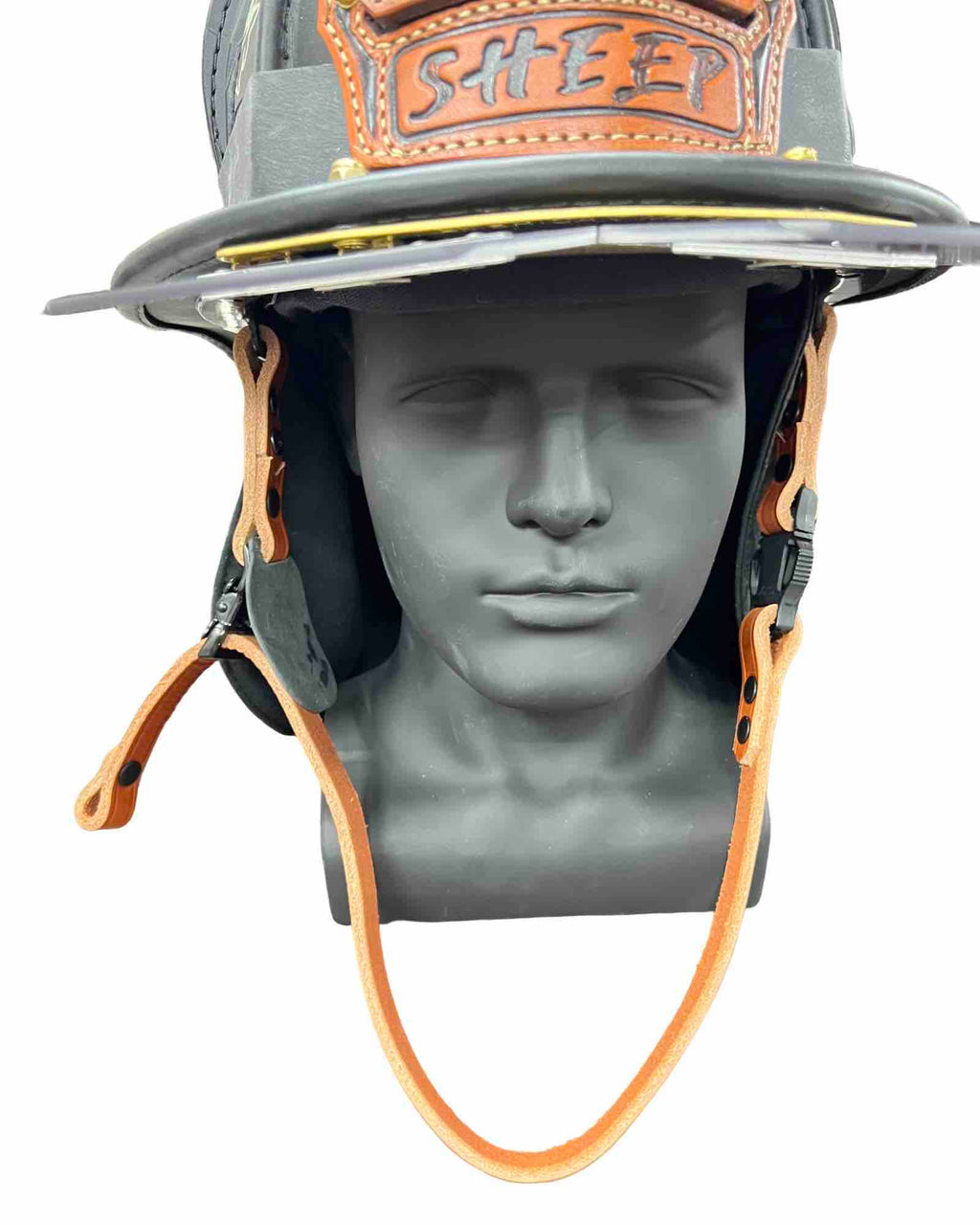 Leather Helmet Chin Strap w Quick Side Release