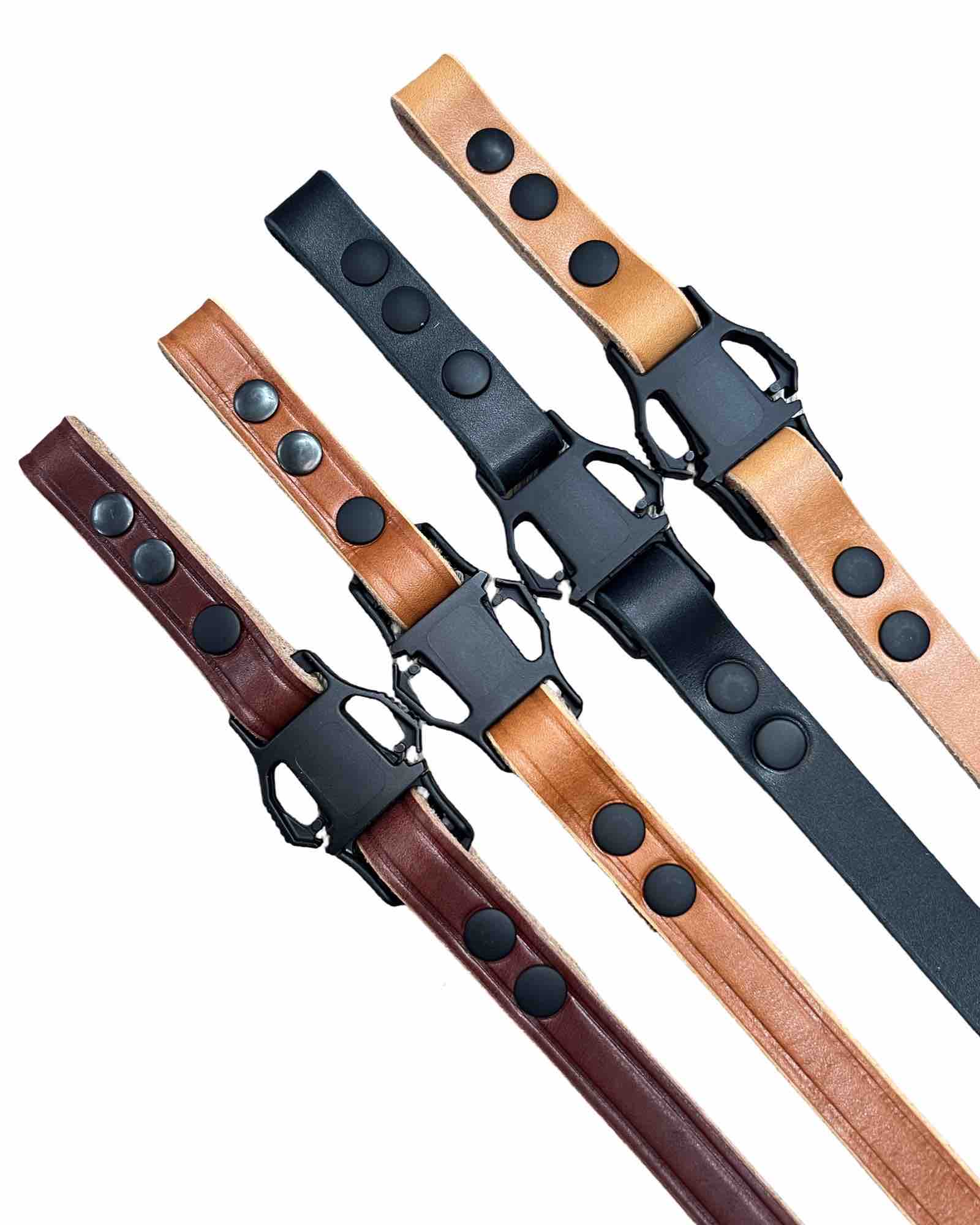 Leather Helmet Chin Strap w Quick Side Release