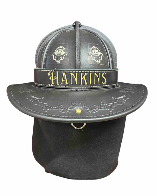 TL2 Leather Firefighter Helmet Band - Personalized