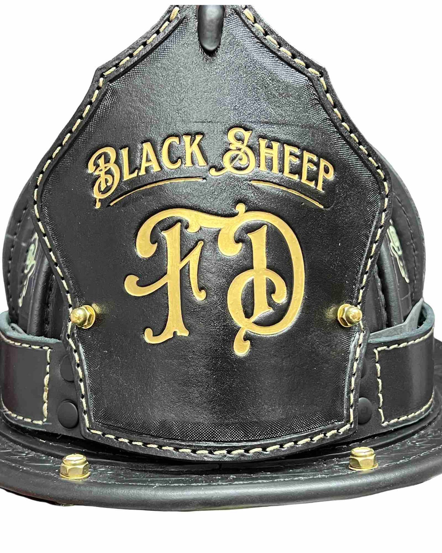 TL2 Leather Firefighter Helmet Band - Personalized