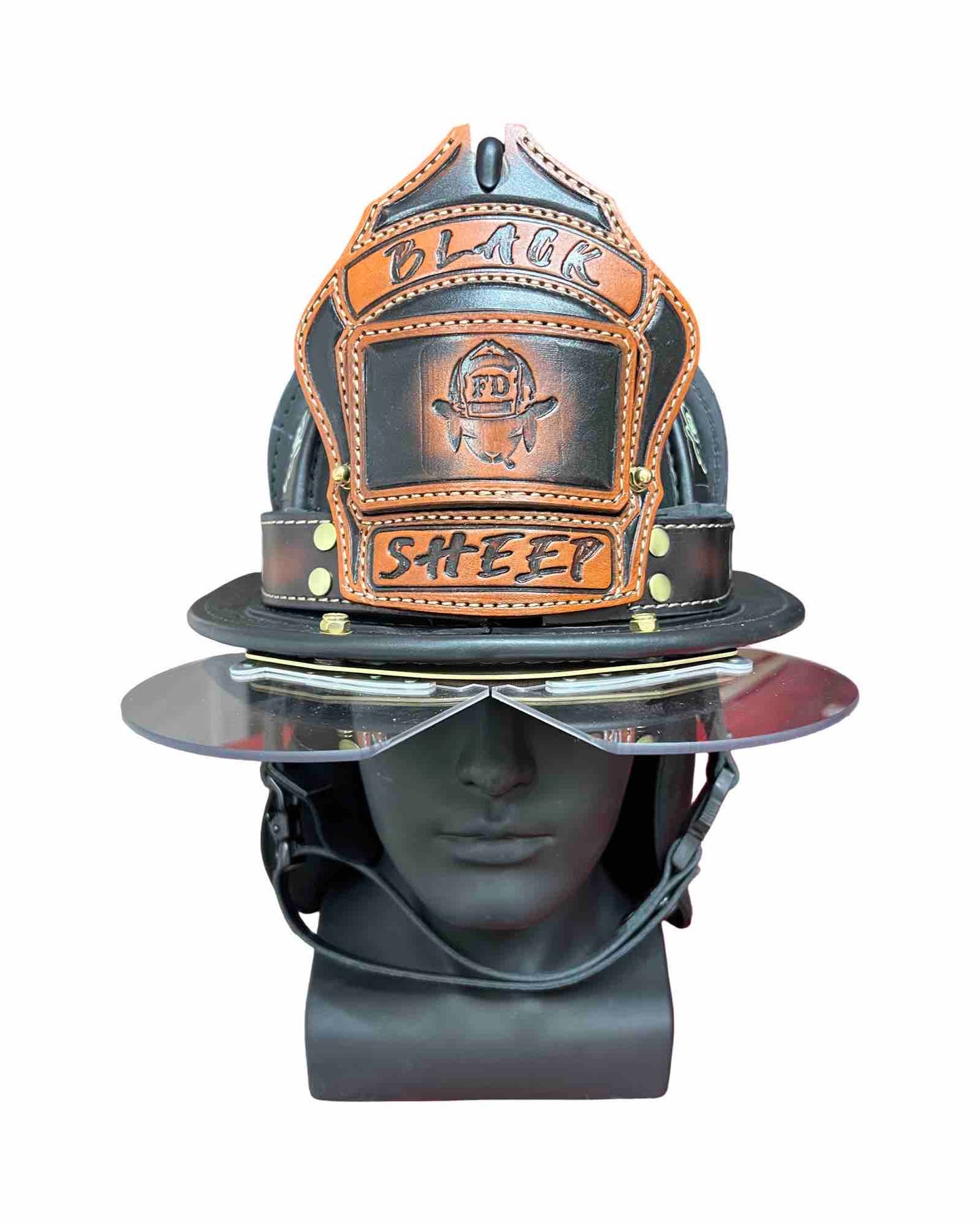 TL2 Leather Firefighter Helmet Band - Personalized