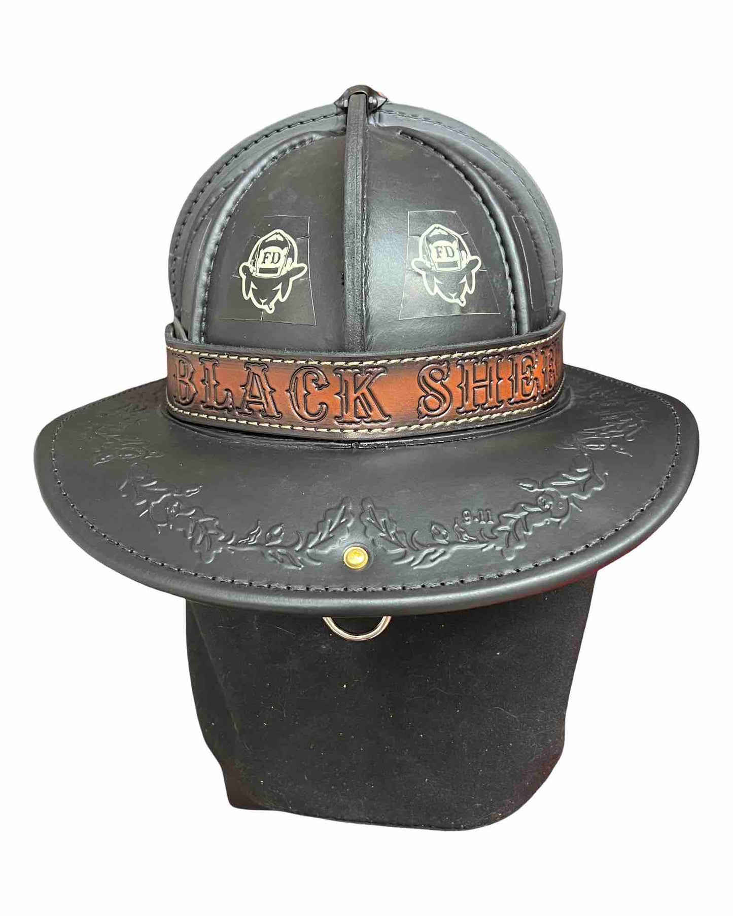 TL2 Leather Firefighter Helmet Band - Personalized
