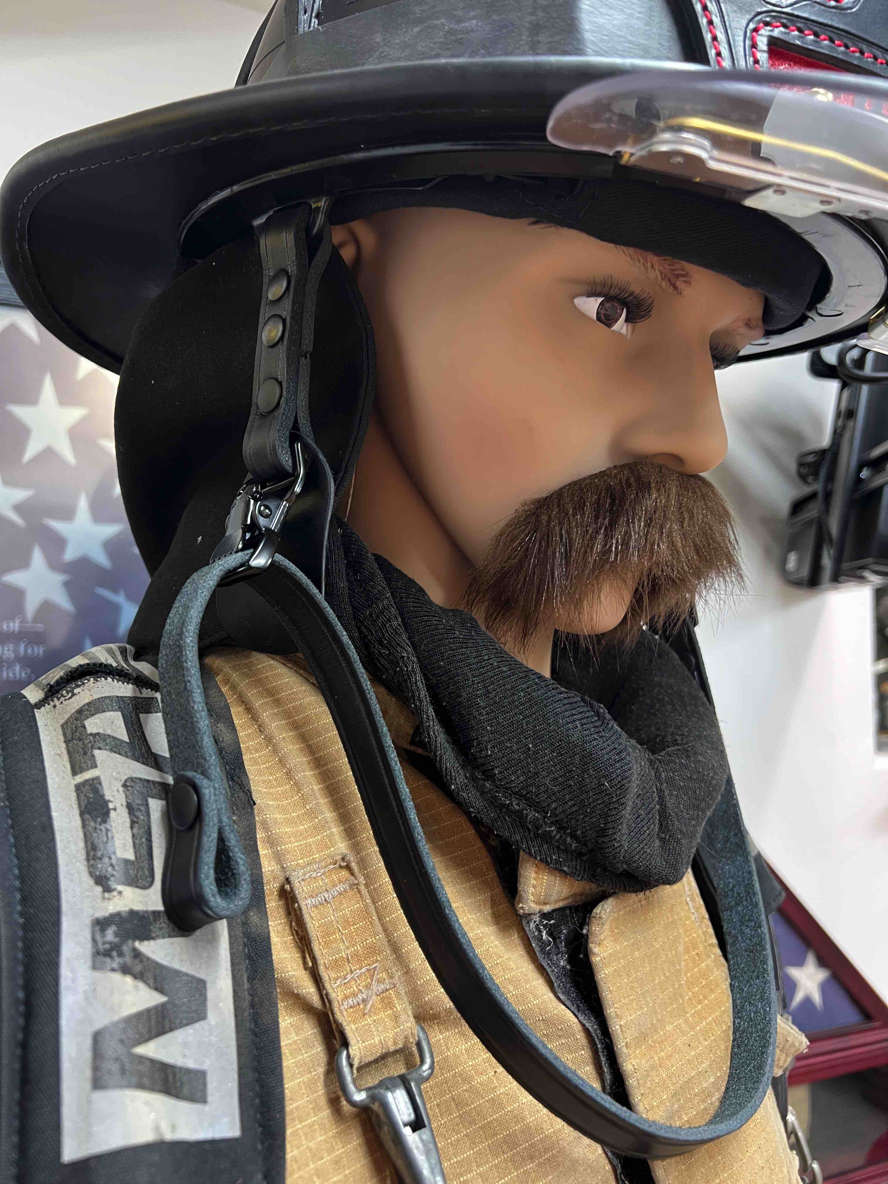 Leather Helmet Chin Strap w Quick Side Release