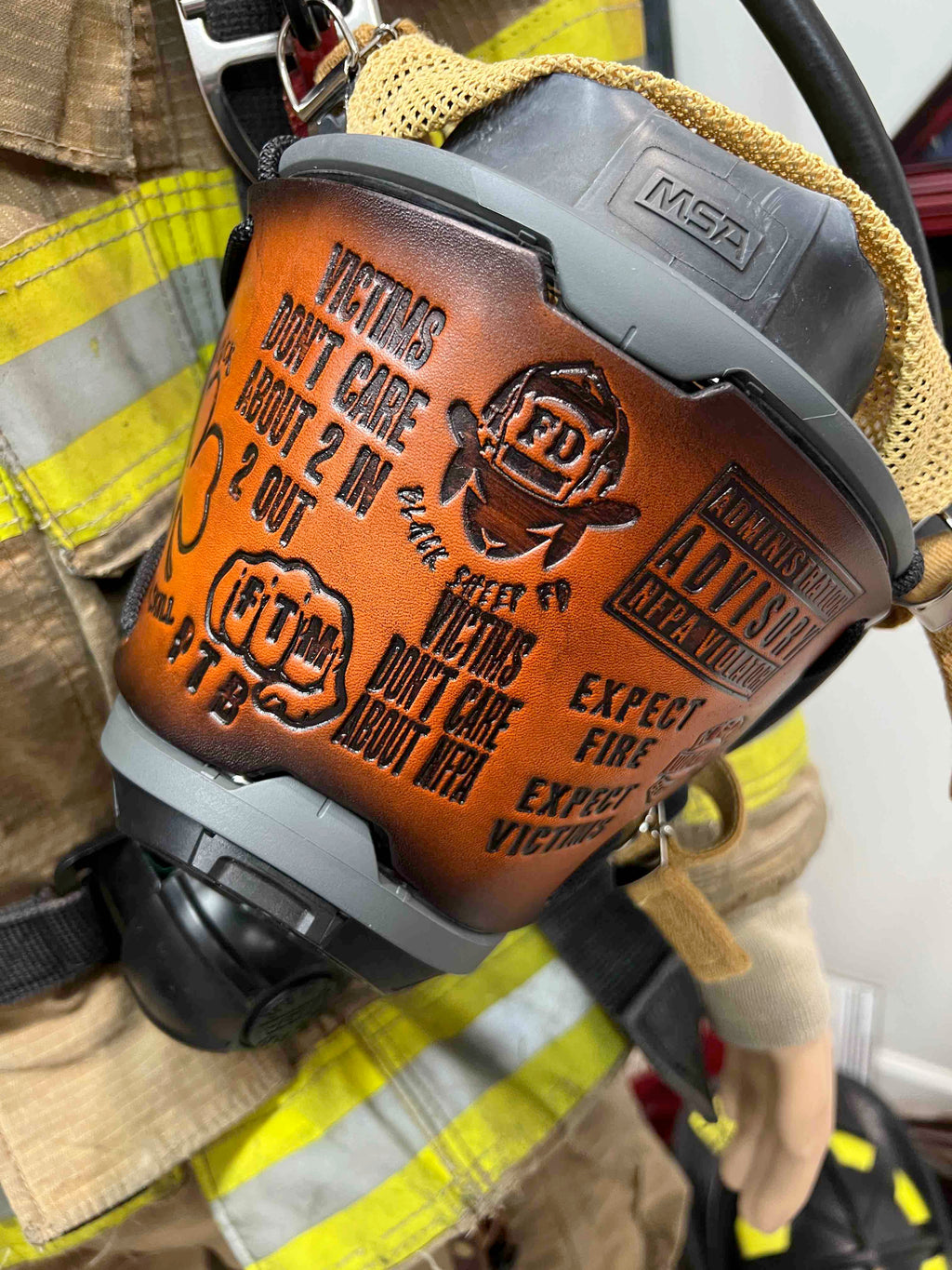 Black Sheep FD MSA G1 Lens Shield "Black Sheep Stamp Mash Up"