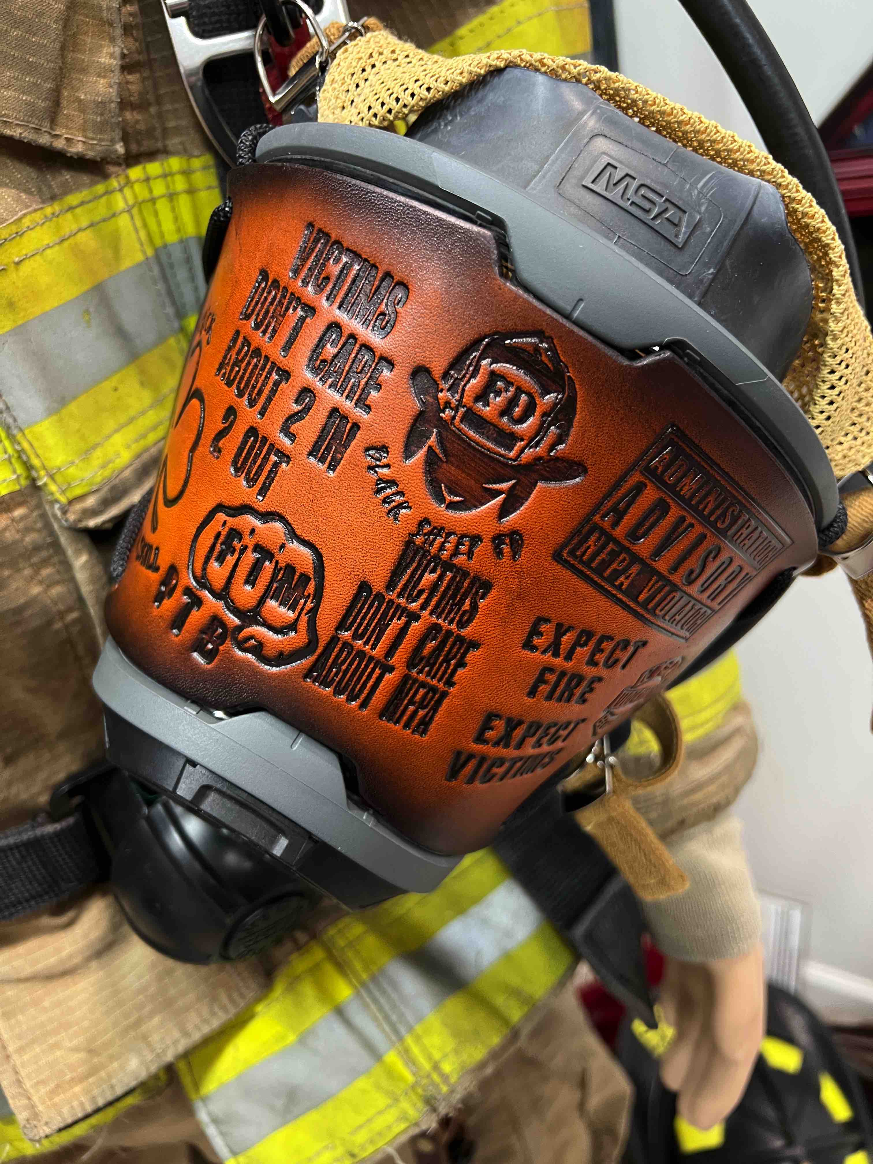 Black Sheep FD MSA G1 Lens Shield "Black Sheep Stamp Mash Up"