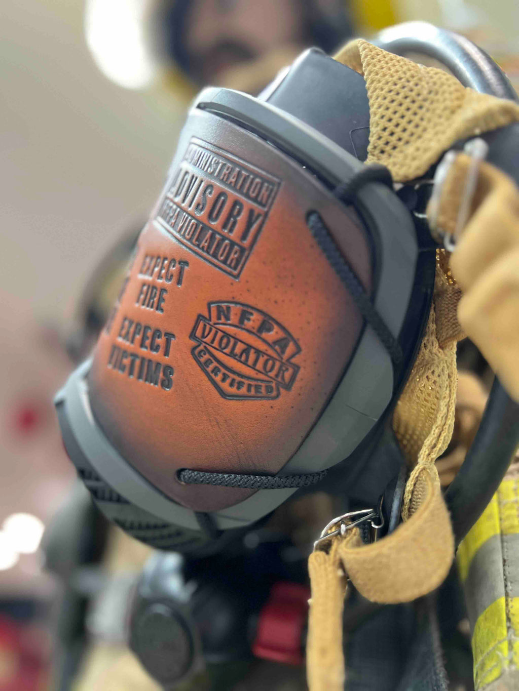 Black Sheep FD MSA G1 Lens Shield "Black Sheep Stamp Mash Up"