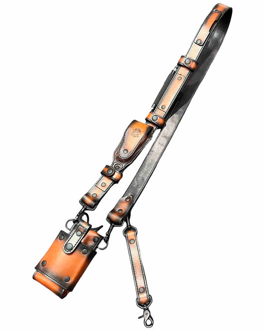 "Leather Head" Grade TAILORED LENGTH Radio Strap FULL SET