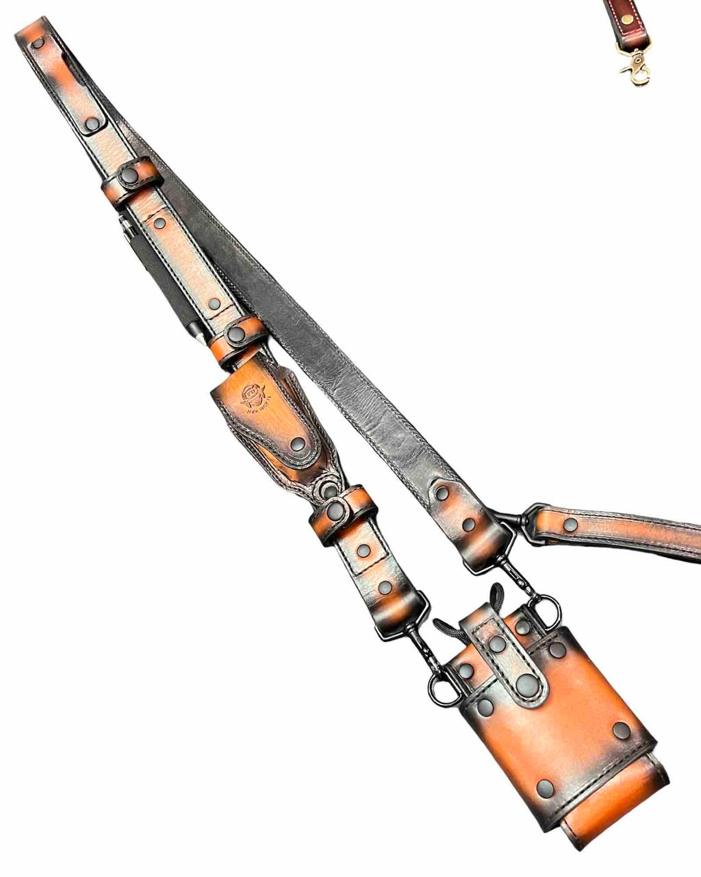 "Leather Head" Grade TAILORED LENGTH Radio Strap FULL SET