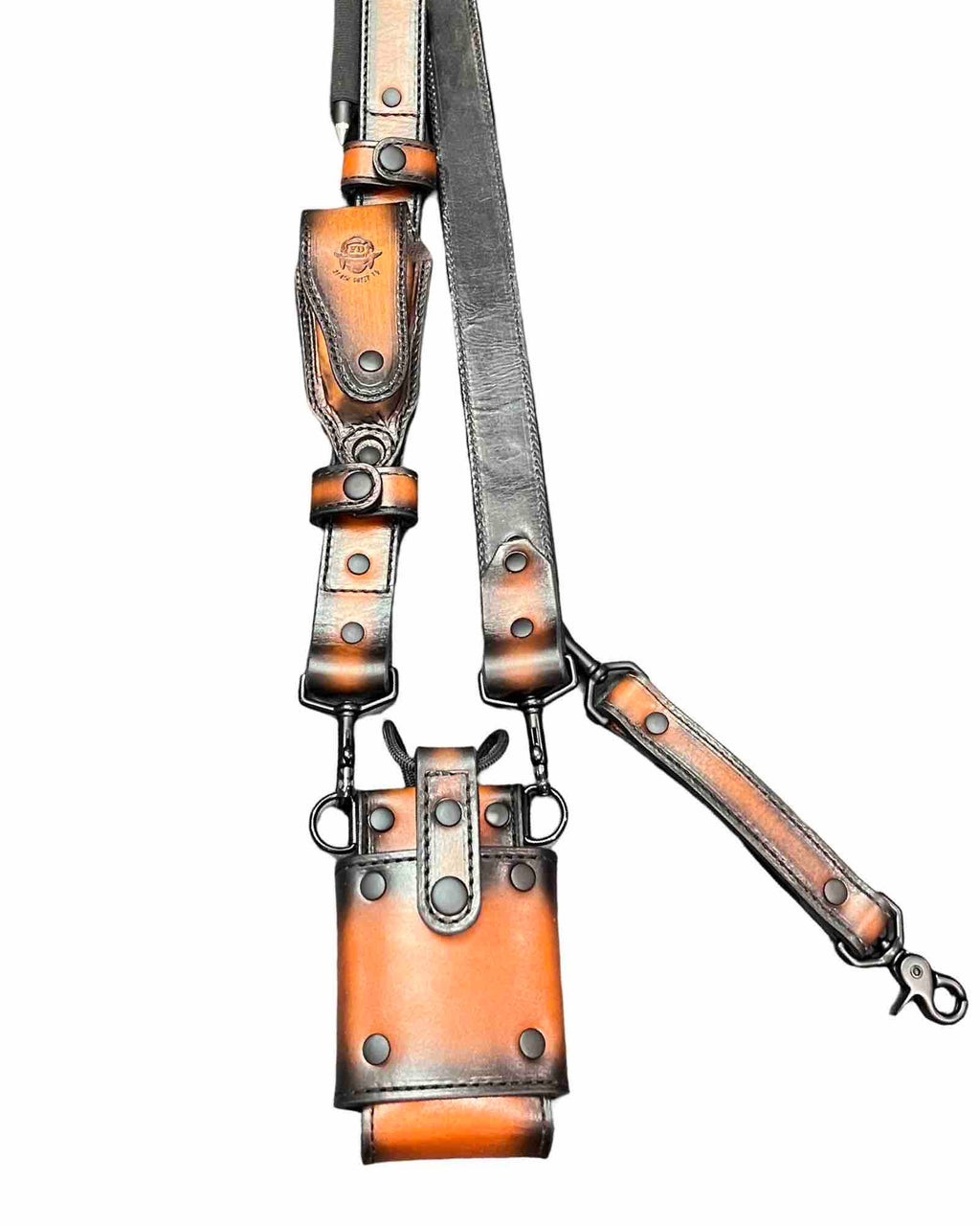 "Leather Head" Grade TAILORED LENGTH Radio Strap FULL SET