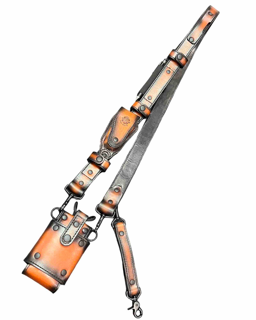 "Leather Head" Grade TAILORED LENGTH Radio Strap FULL SET