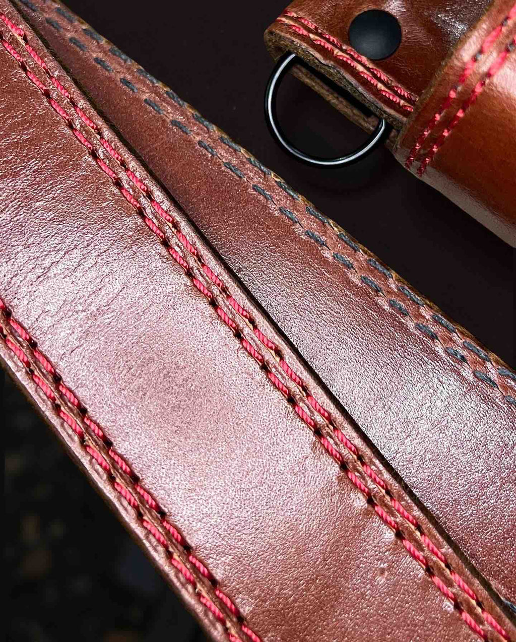 "Leather Head" Grade ADJUSTABLE Radio Strap FULL SET