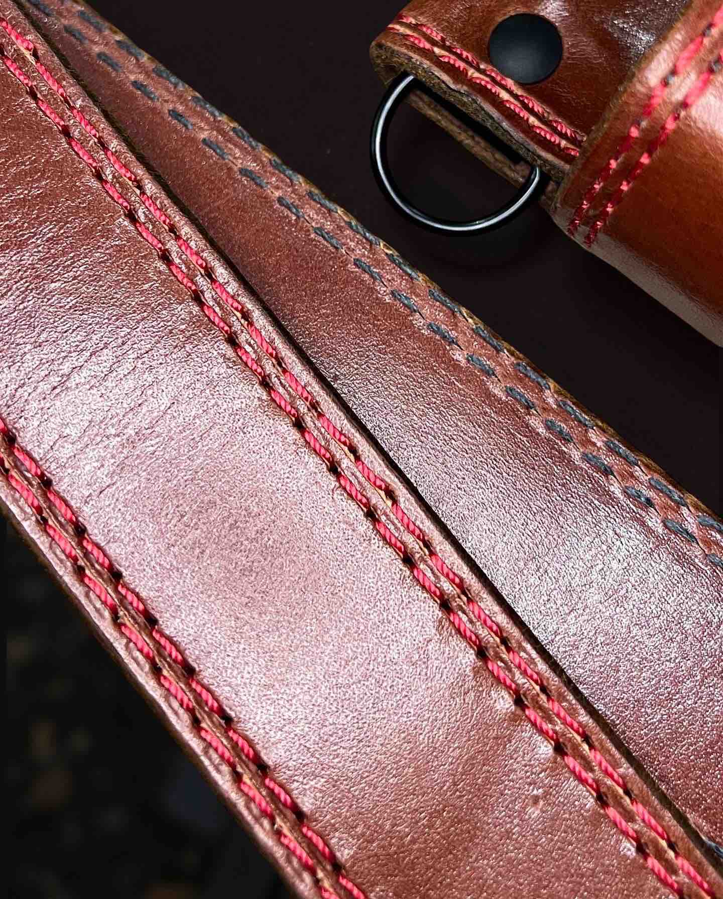 "Leather Head" Grade ADJUSTABLE Radio Strap FULL SET