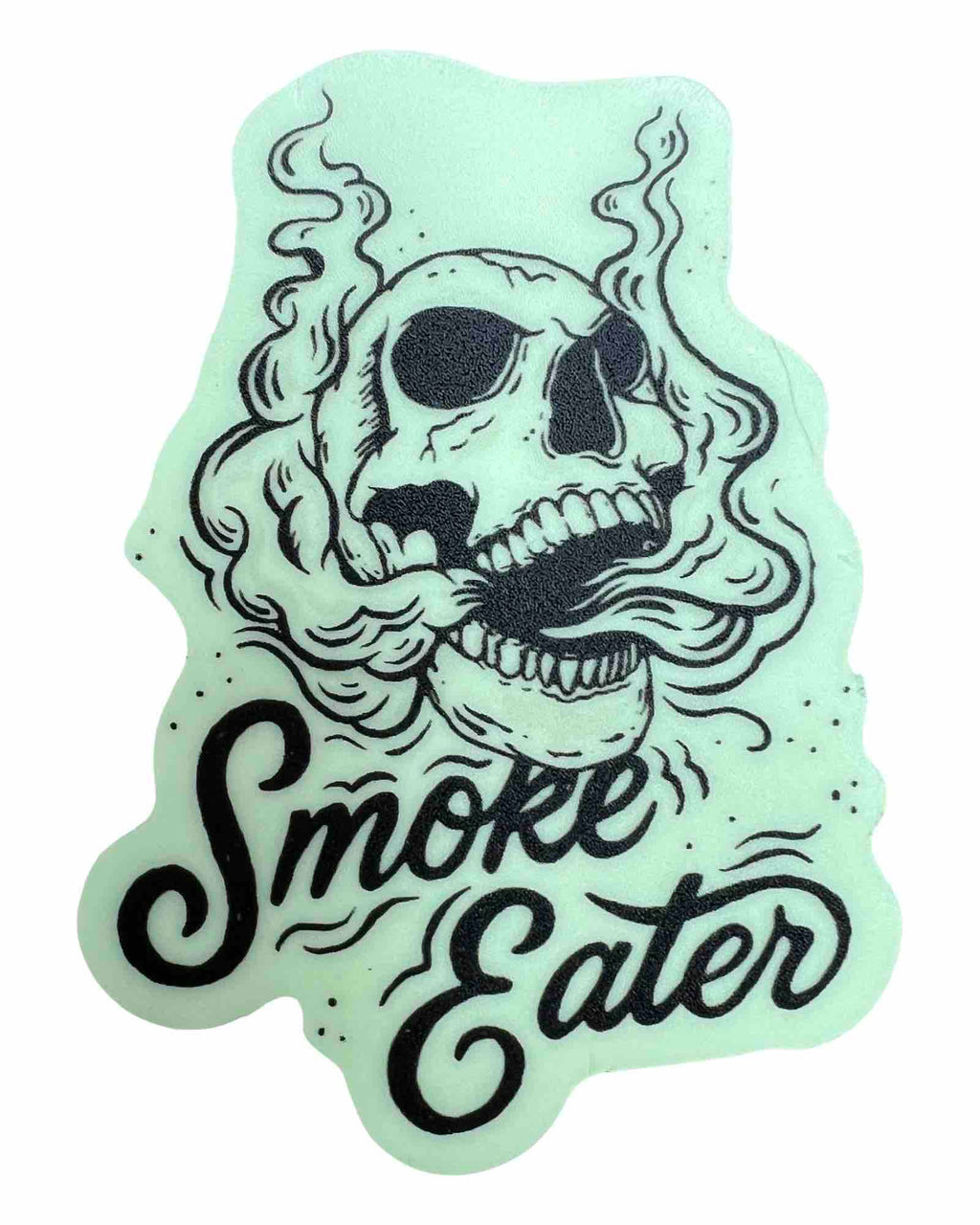 "Smoke Eater" Glow'n the Dark Sticker