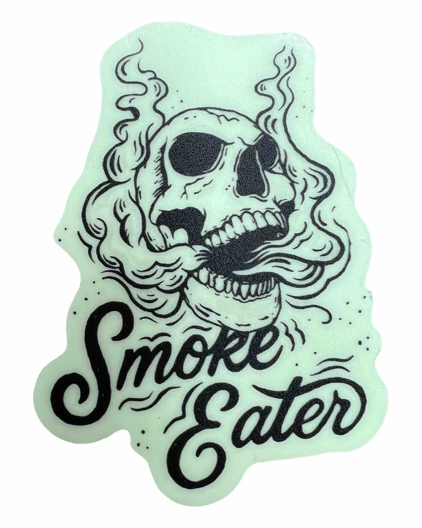 "Smoke Eater" Glow'n the Dark Sticker