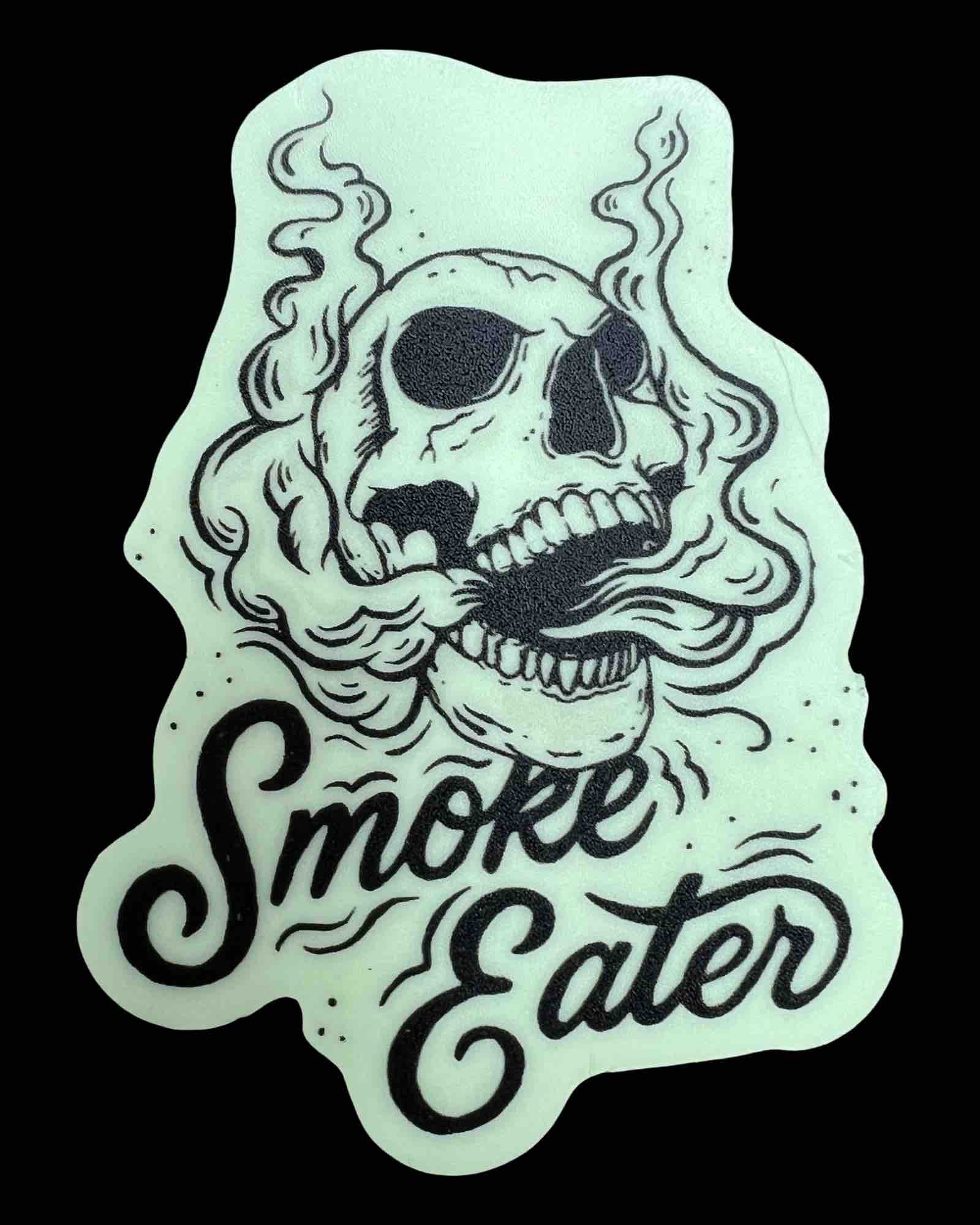 "Smoke Eater" Glow'n the Dark Sticker