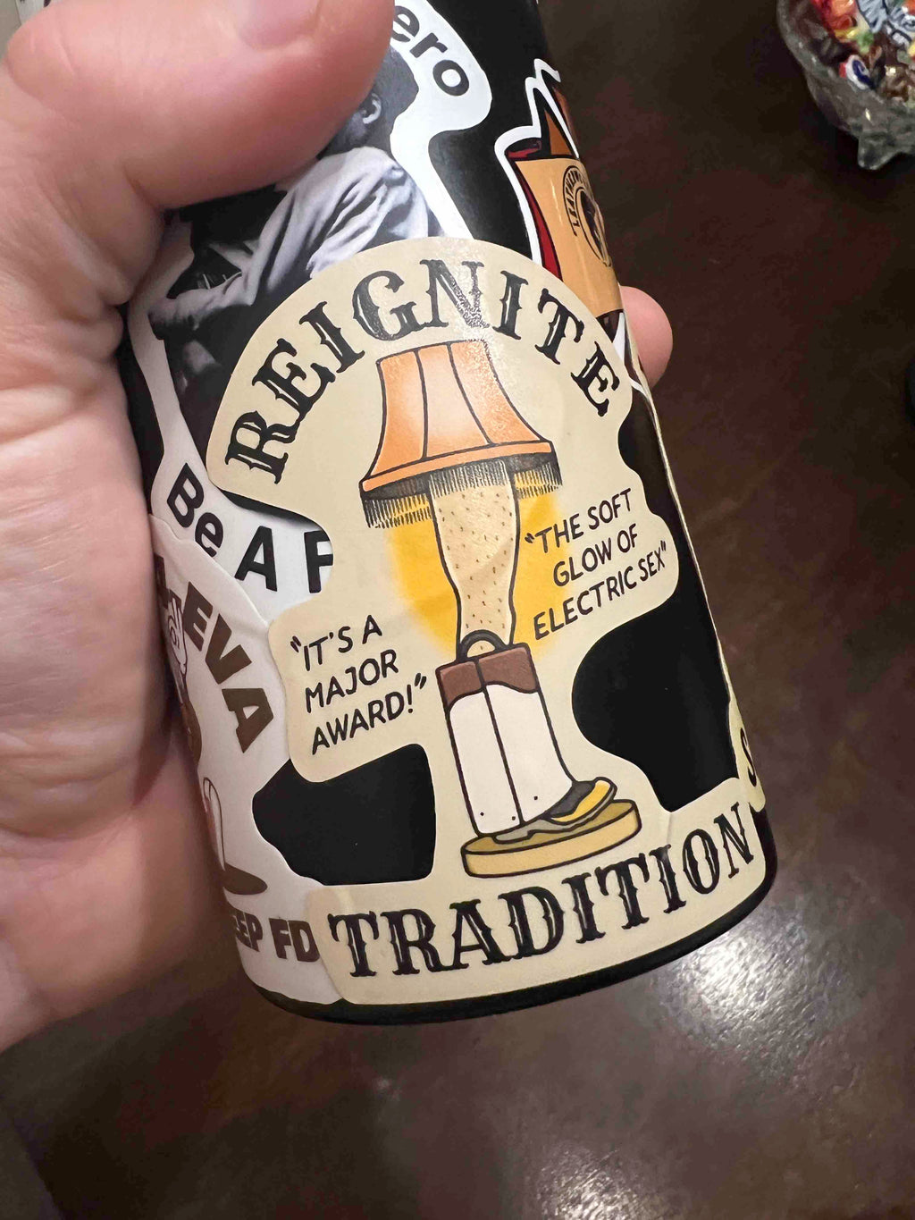 "Reignite Tradition" Leg Lamp Sticker