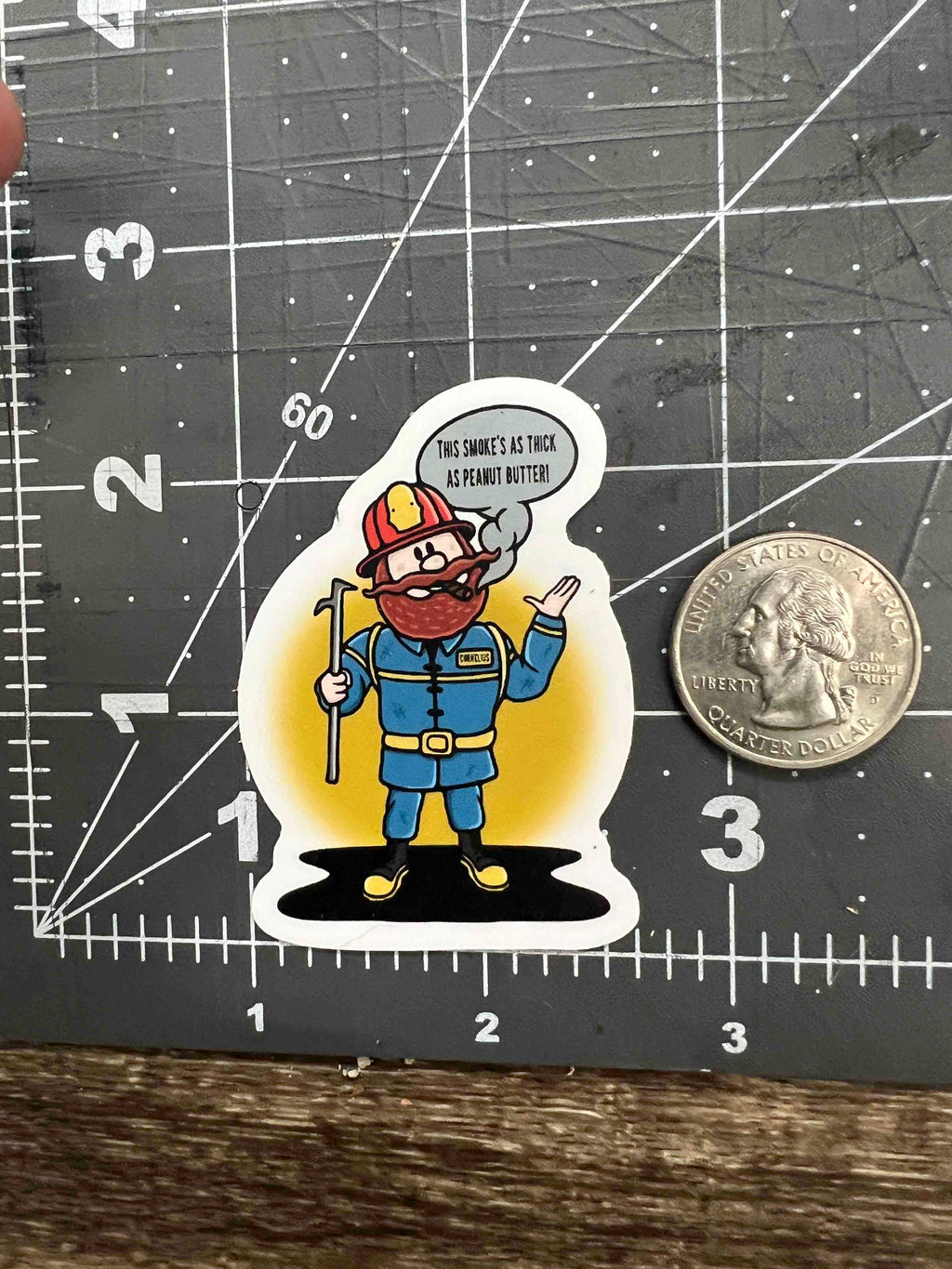 Firefighter Yukon Cornelius Sticker