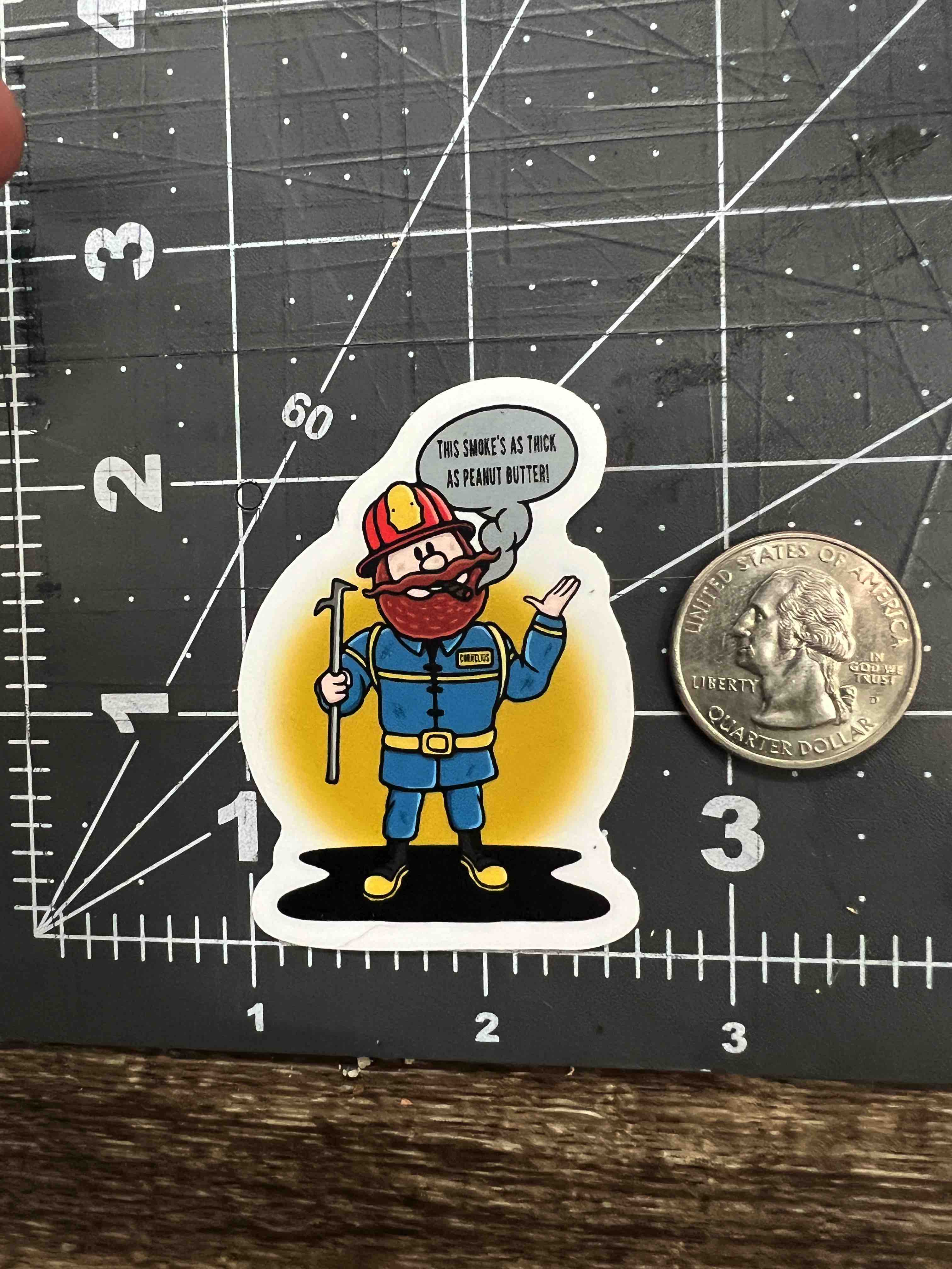 Firefighter Yukon Cornelius Sticker