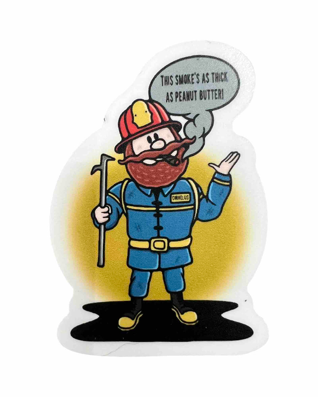 Firefighter Yukon Cornelius Sticker
