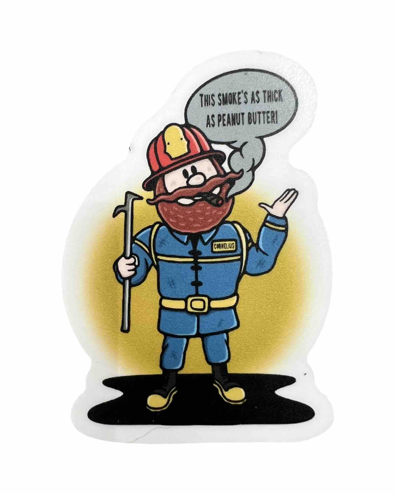 Firefighter Yukon Cornelius Sticker