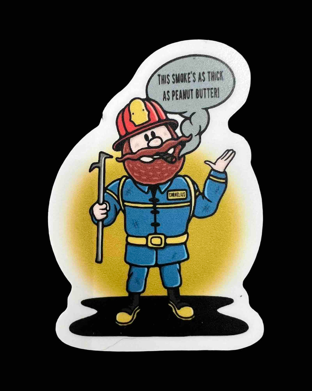 Firefighter Yukon Cornelius Sticker