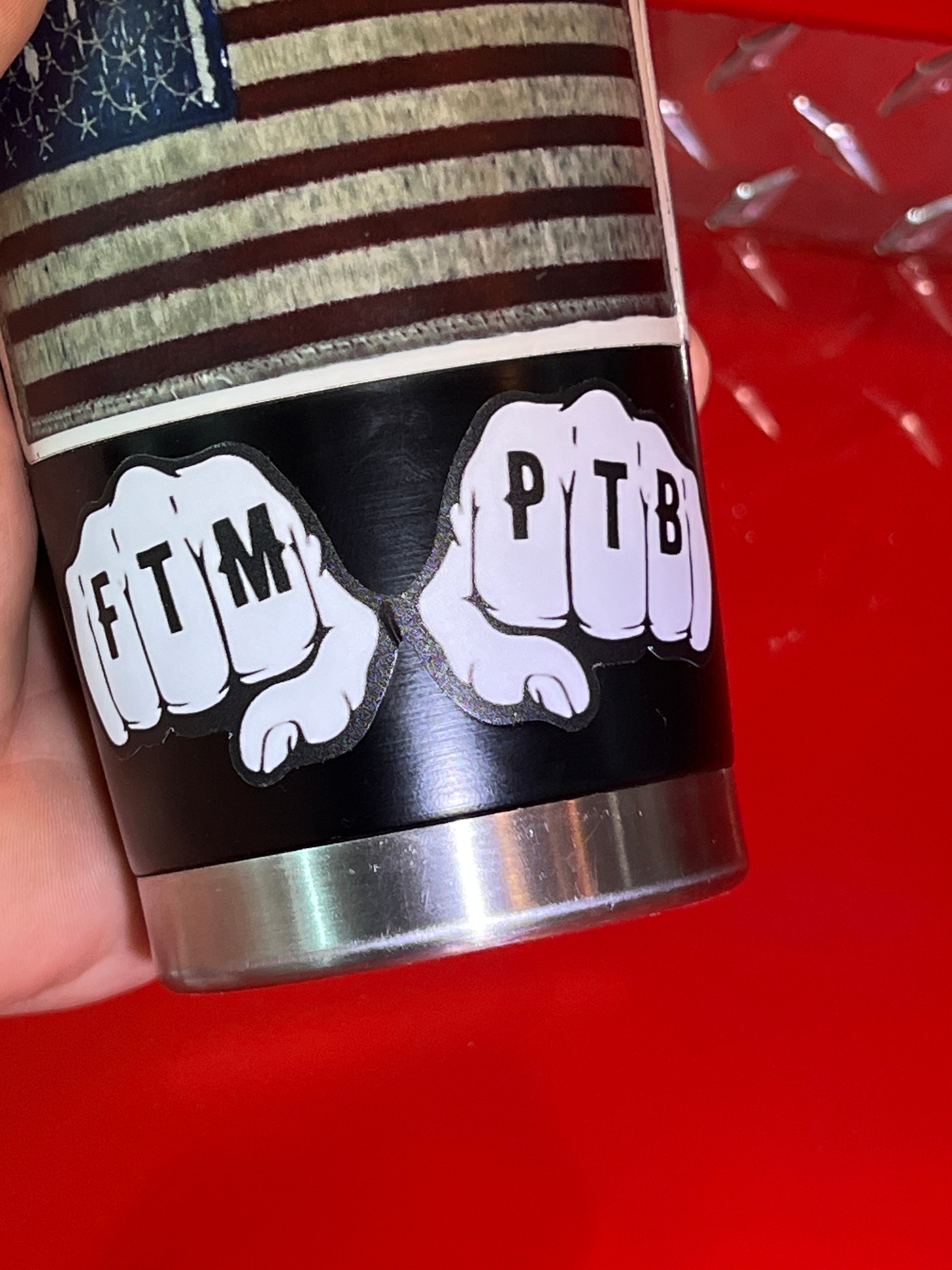 FTM PTB Fist Tat Sticker