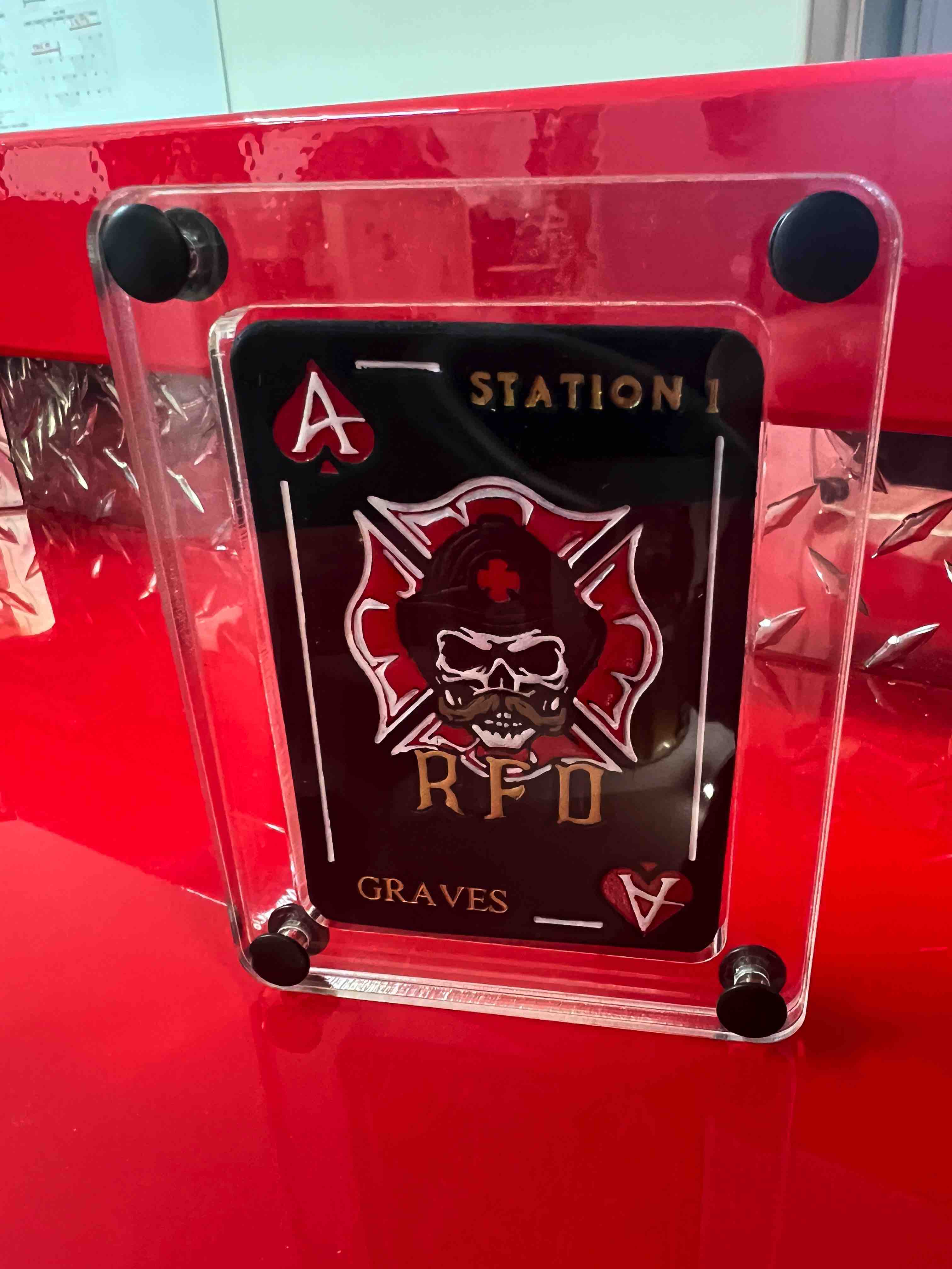 Helmet Card Display Case (SINGLE CARD)