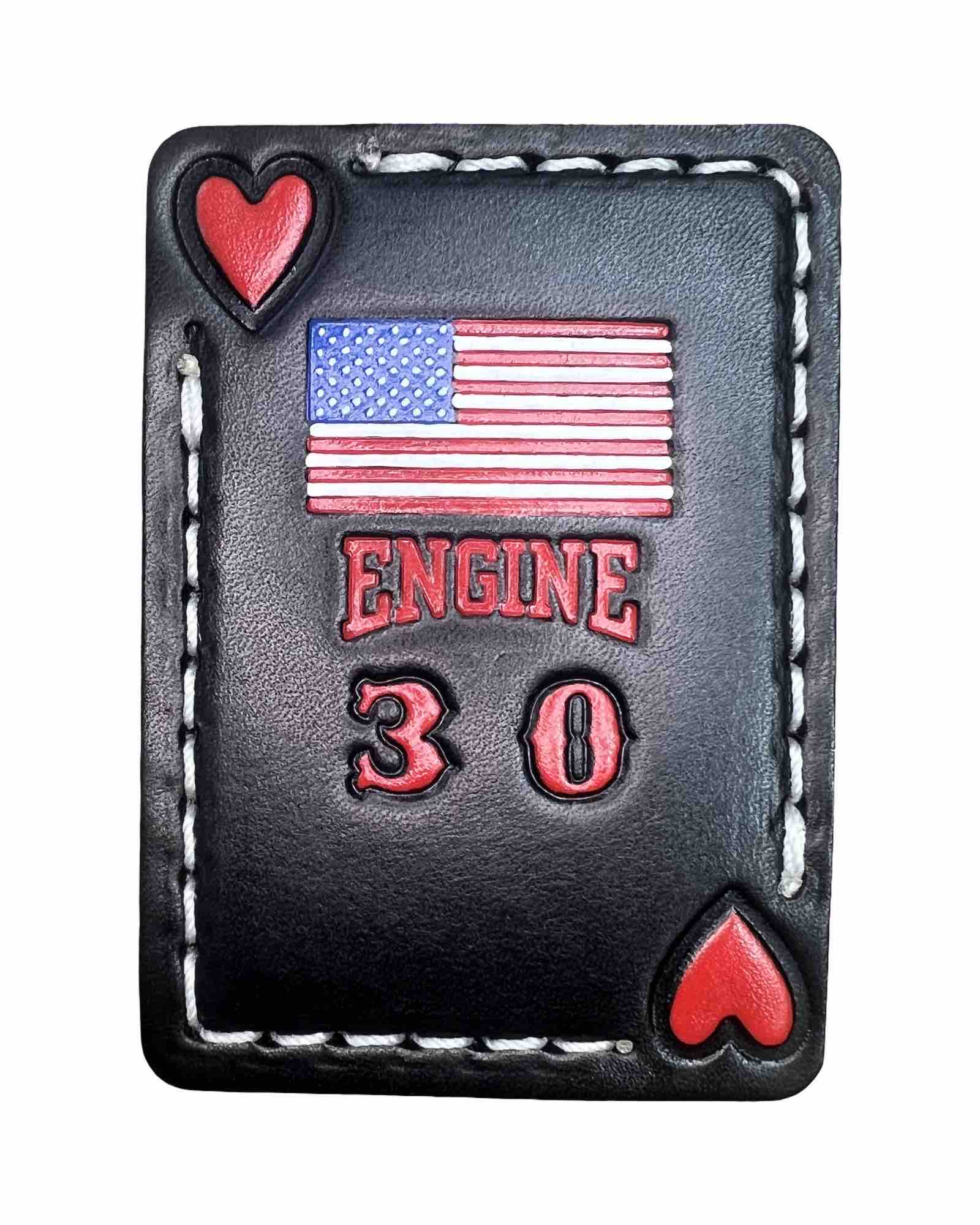 Custom Rig / Station Numbered DELUXE Helmet Card