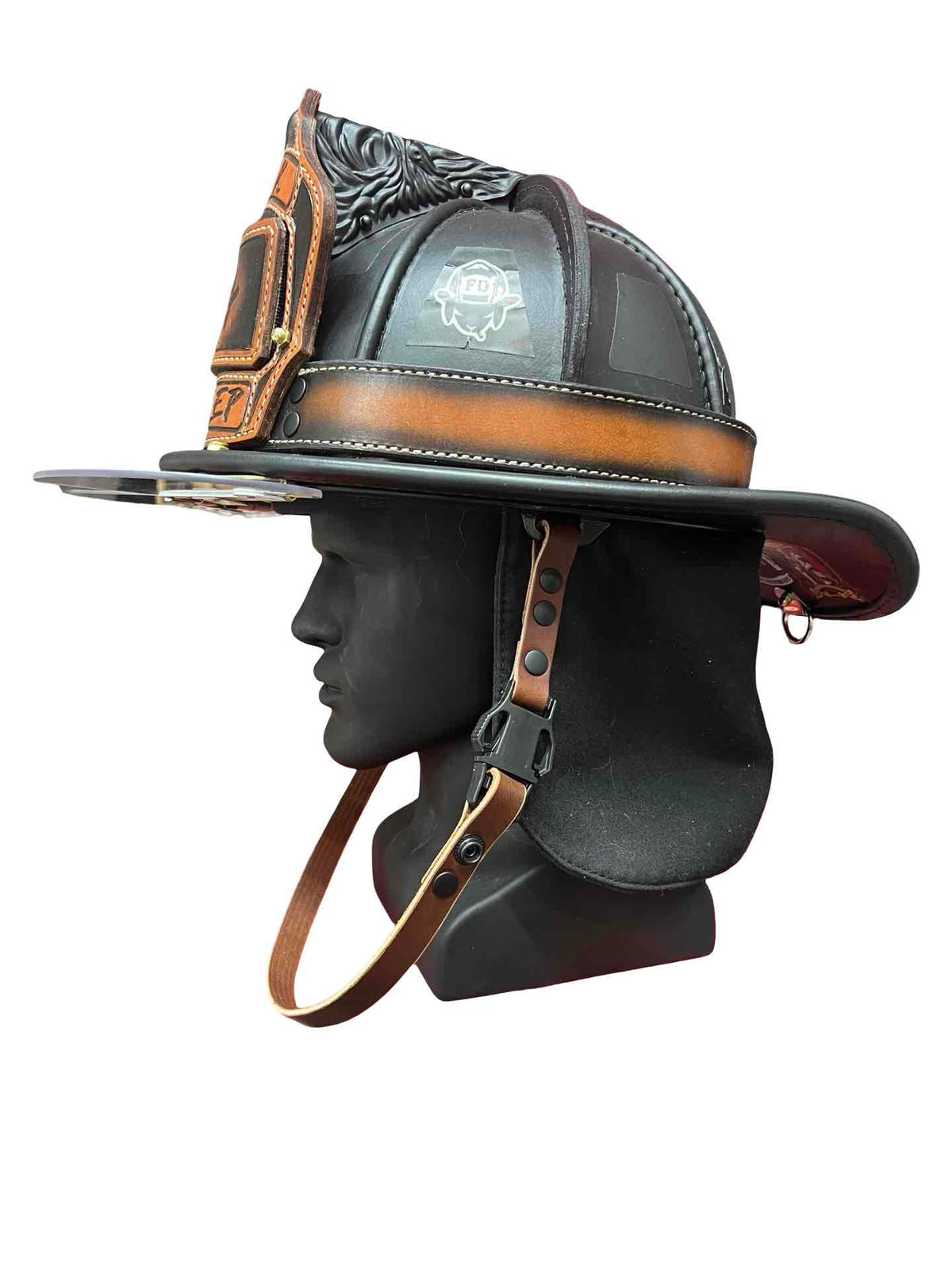 Latigo Leather Helmet Chin Strap with Quick Side Release