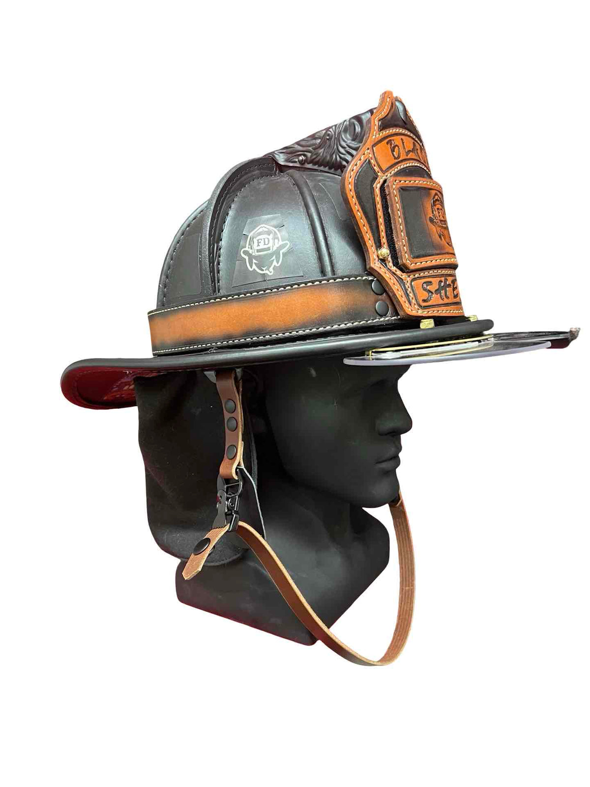Latigo Leather Helmet Chin Strap with Quick Side Release