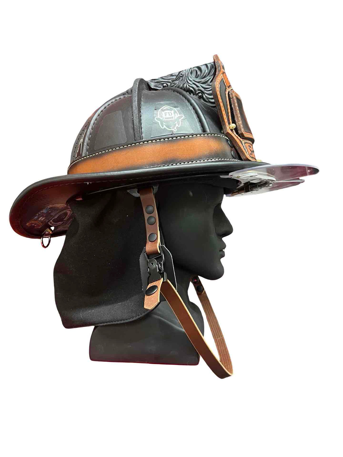Latigo Leather Helmet Chin Strap with Quick Side Release