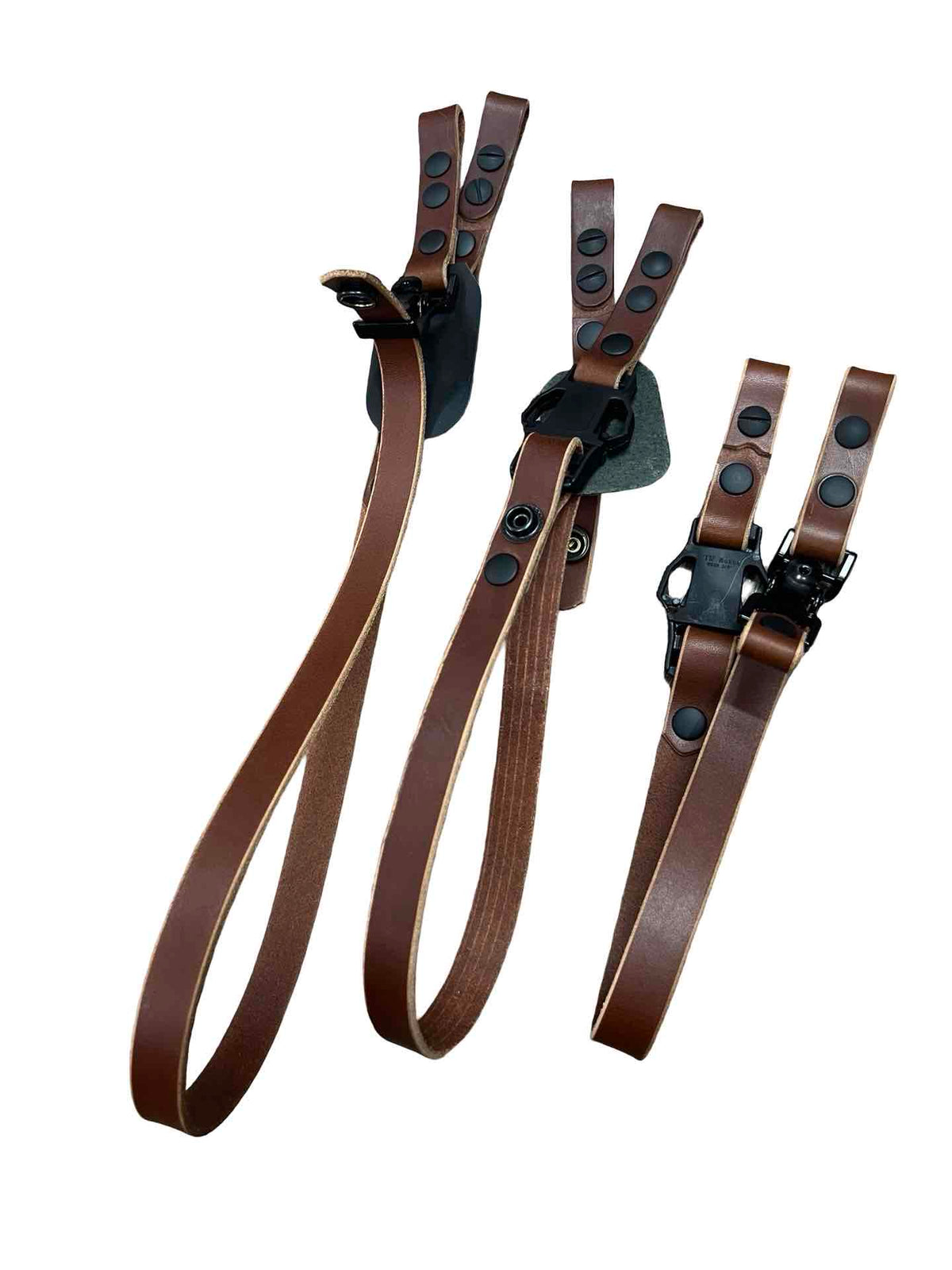 Latigo Leather Helmet Chin Strap with Quick Side Release