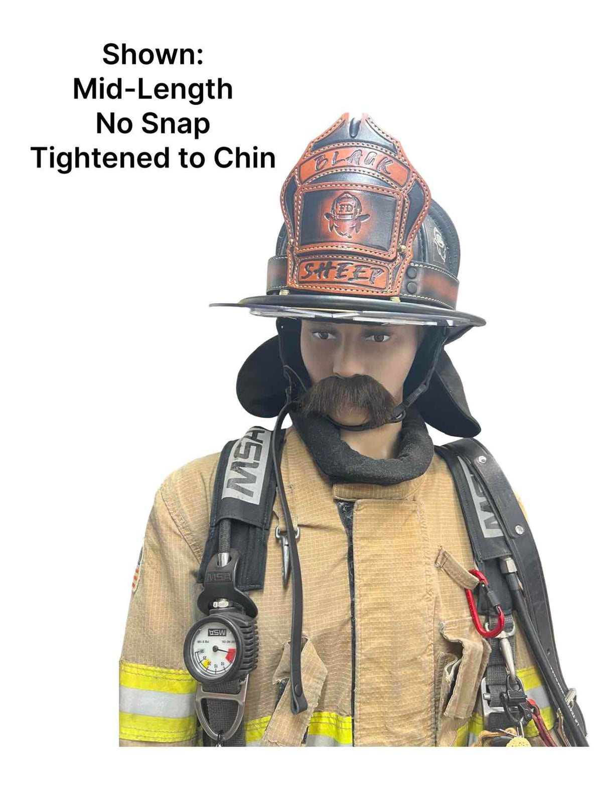 Latigo Leather Helmet Chin Strap with Quick Side Release