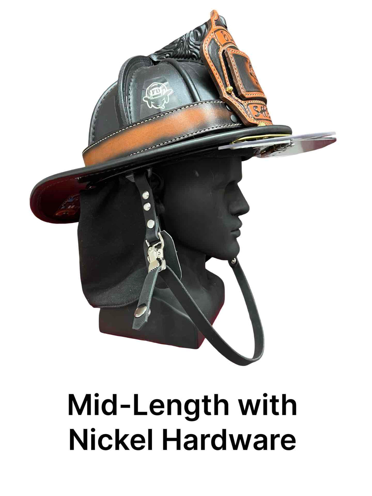 Latigo Leather Helmet Chin Strap with Quick Side Release