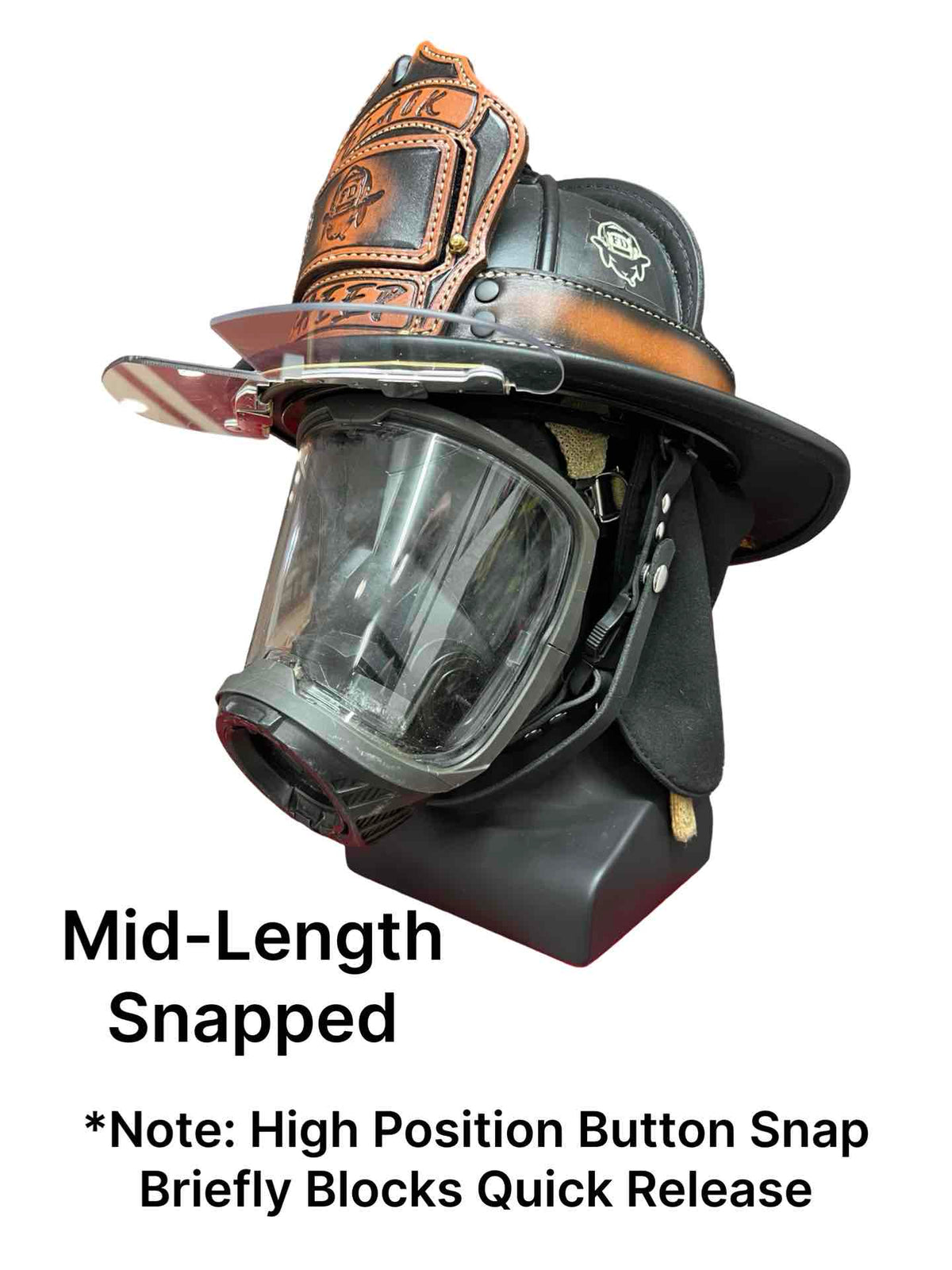 Latigo Leather Helmet Chin Strap with Quick Side Release