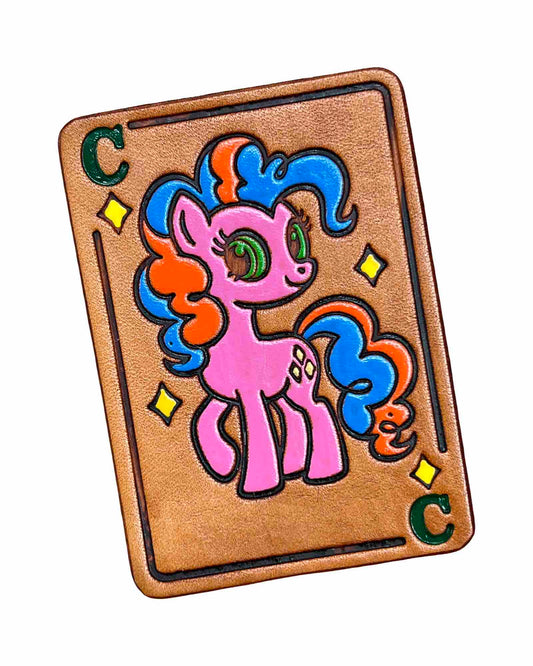 Custom Helmet Card - Pink Pony C